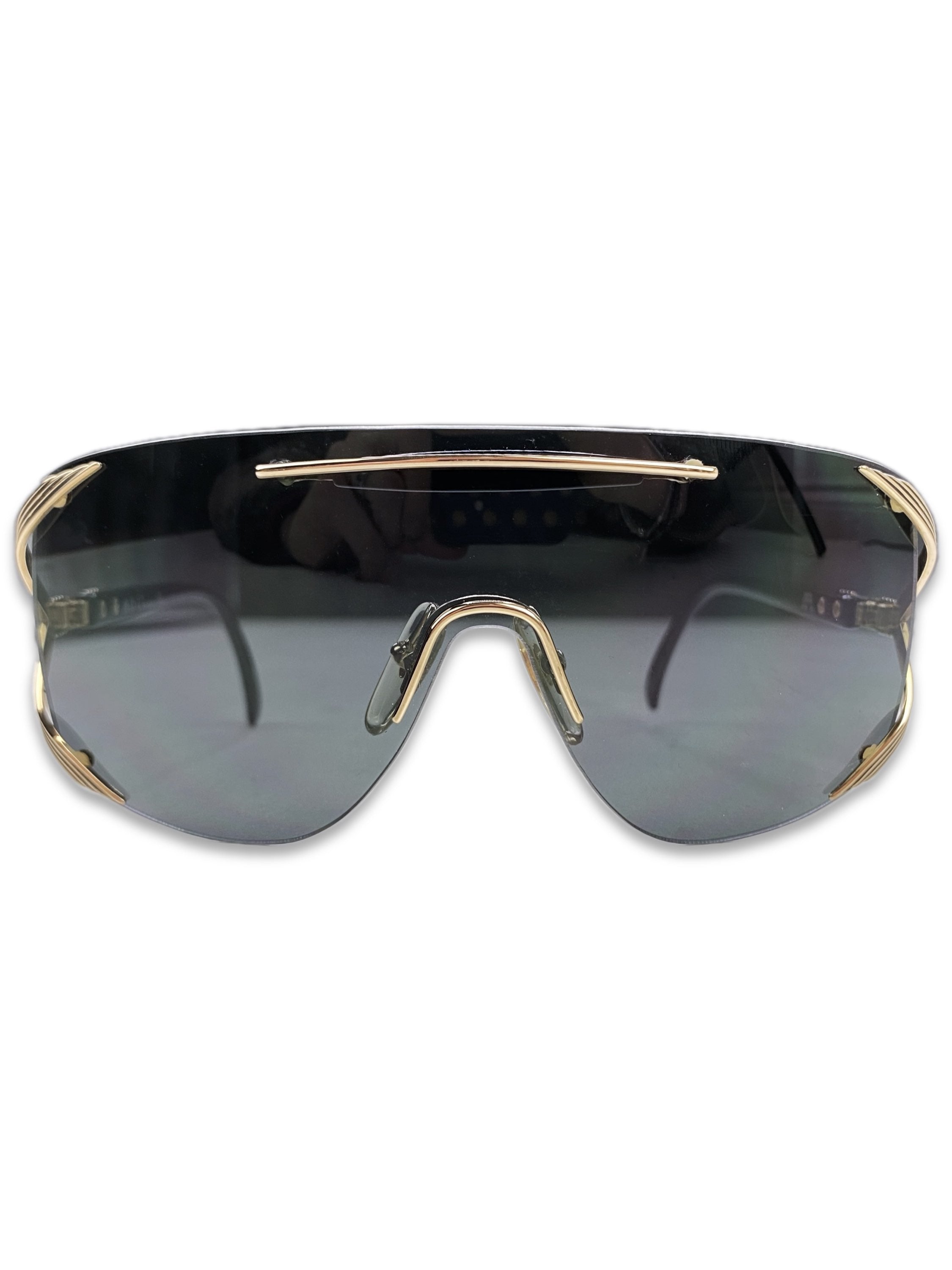 Dior Aviator Blue Tint Metallic Frame Sunglasses