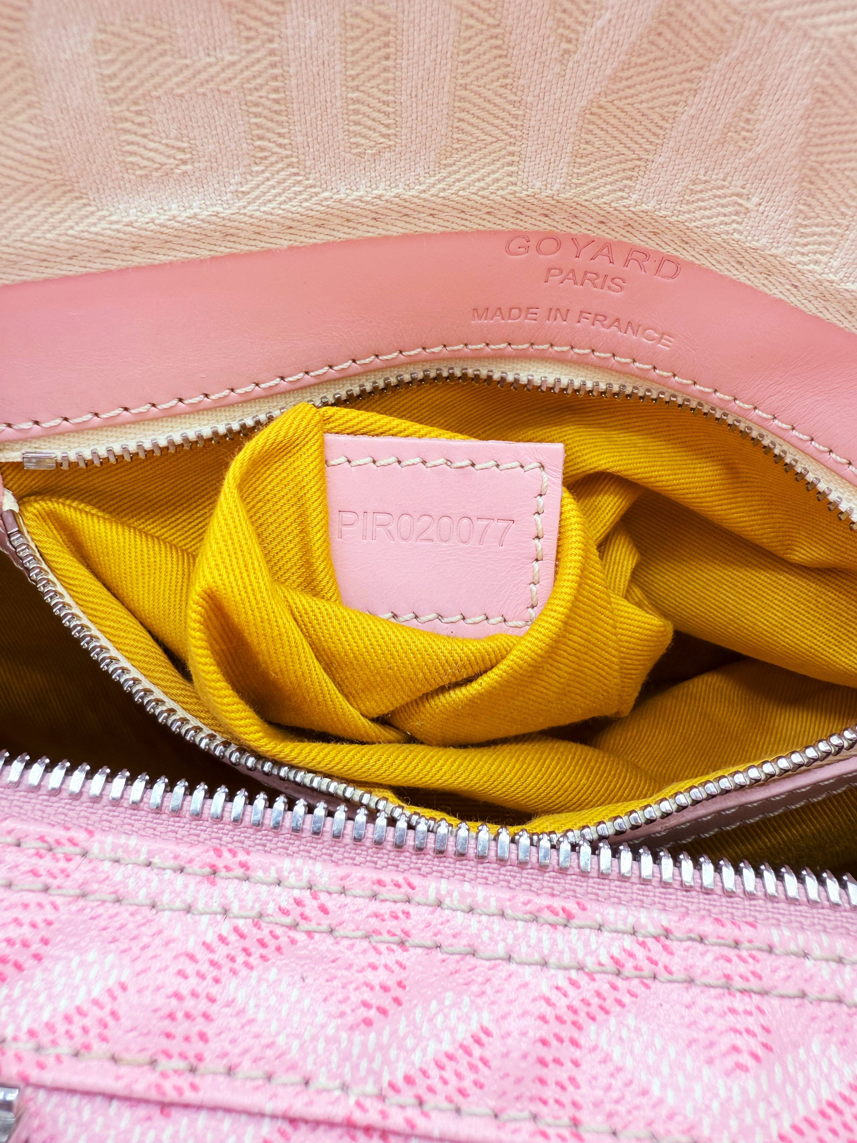 2008 Goyard 35 Sakura Baby Pink Japan Exclusive Croisière Leather Duffle Bag