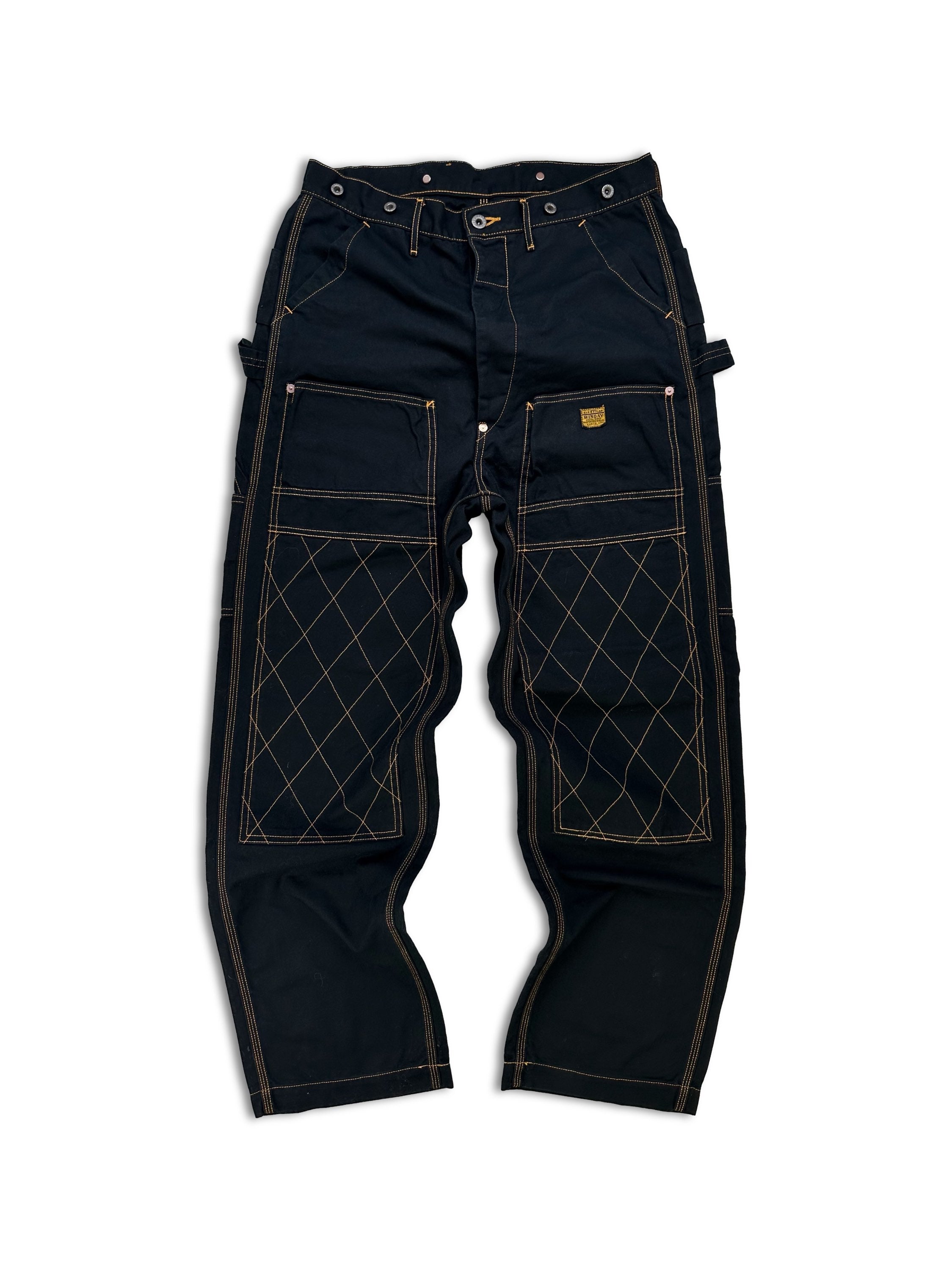 AW24 Kapital ‘Lumbar’ Contrast Stitch Carpenter Pants