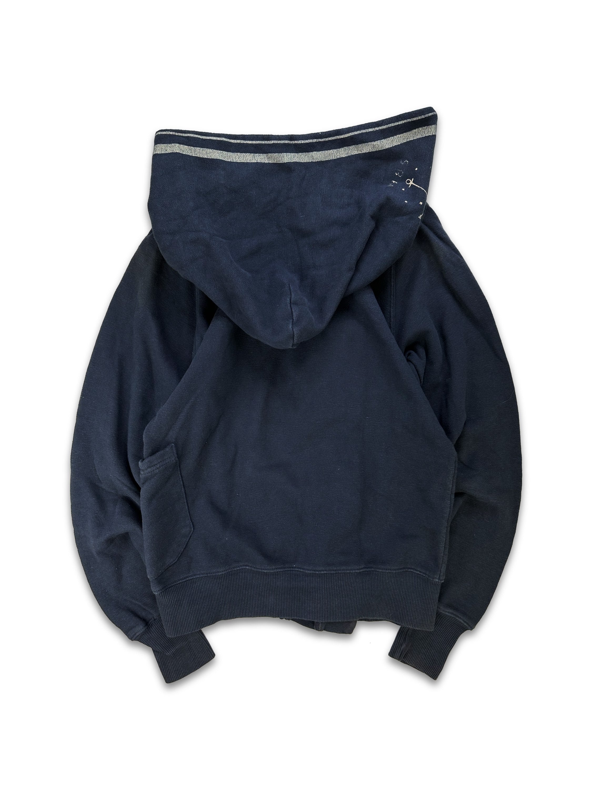 Kapital ‘Sailor’ Heavy Weight Blue Button Down Hoodie