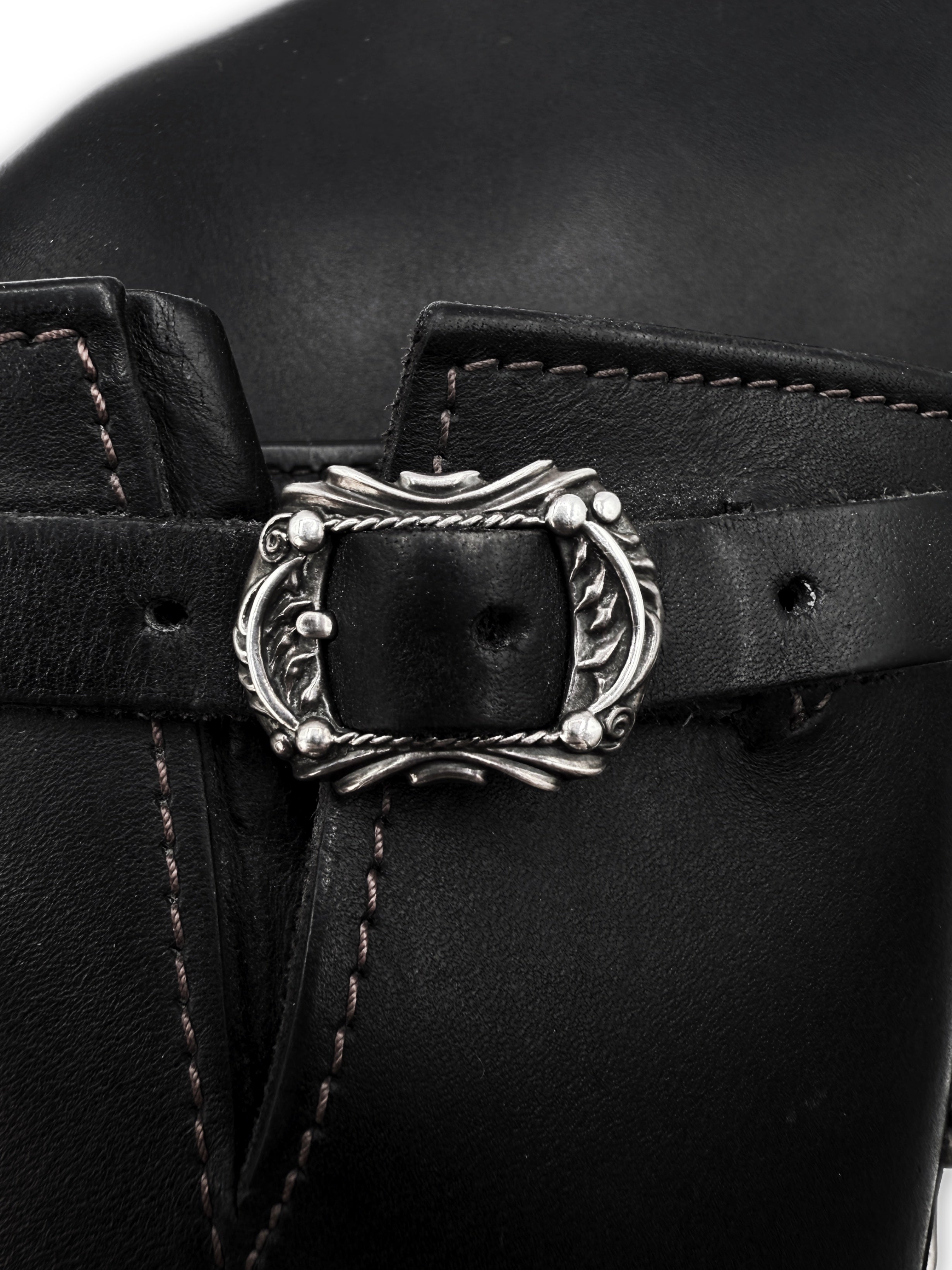 Chrome Hearts x Wesco 3 Piece Cuban Link Silver Cross Engineer Boots