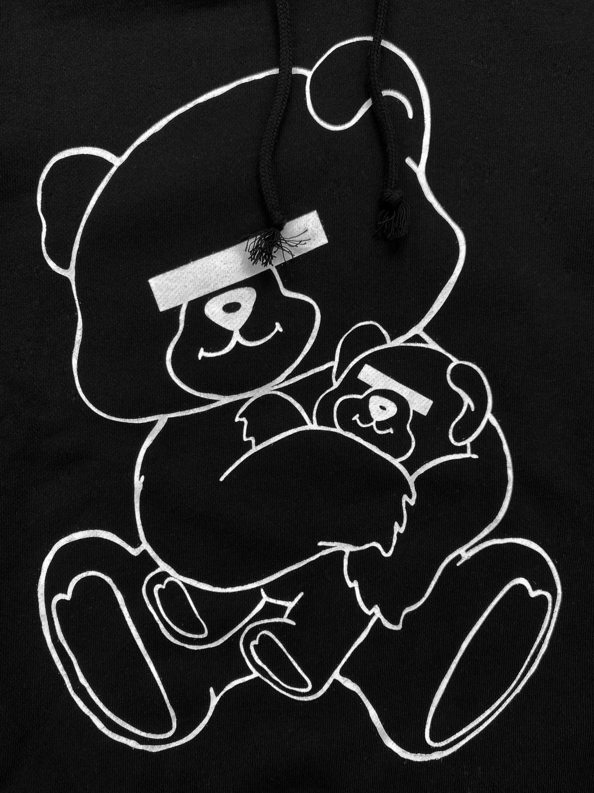 Undercover Teddy Bear Black Graphic Heavy Weight Hoodie