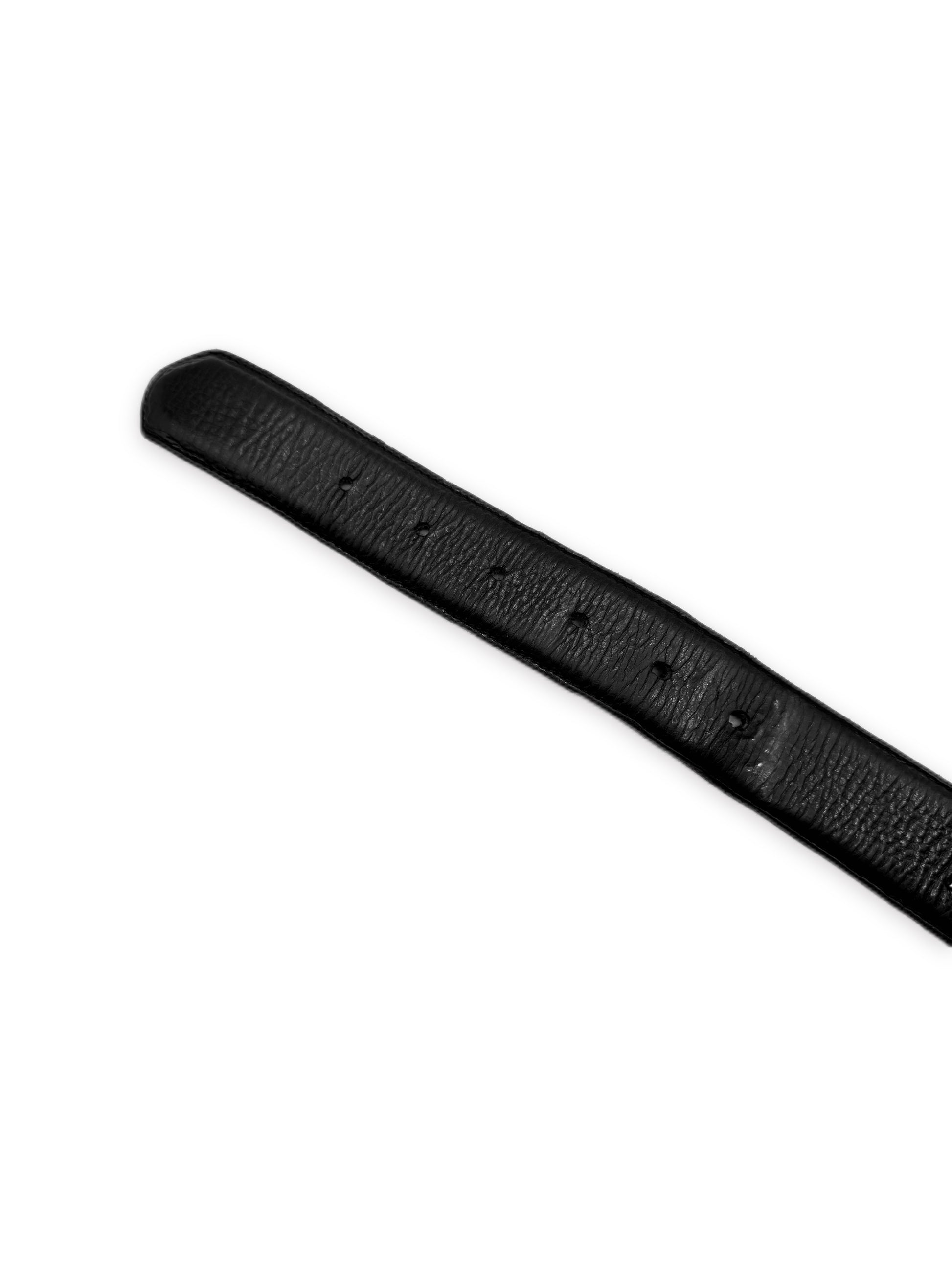 Chrome Hearts Pyramid Studded Lambskin Leather Black Roller Belt