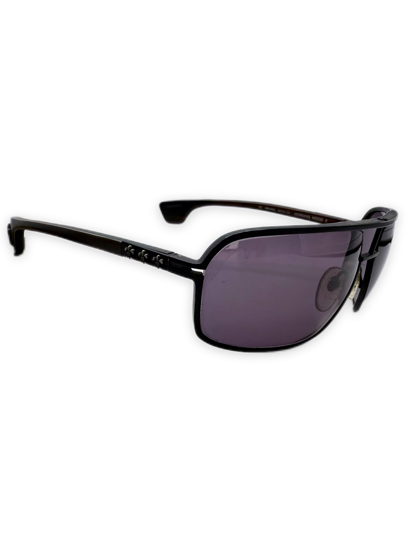 Chrome Hearts ‘Morning Wood II’ Fleur de Lis Purple Sunglasses