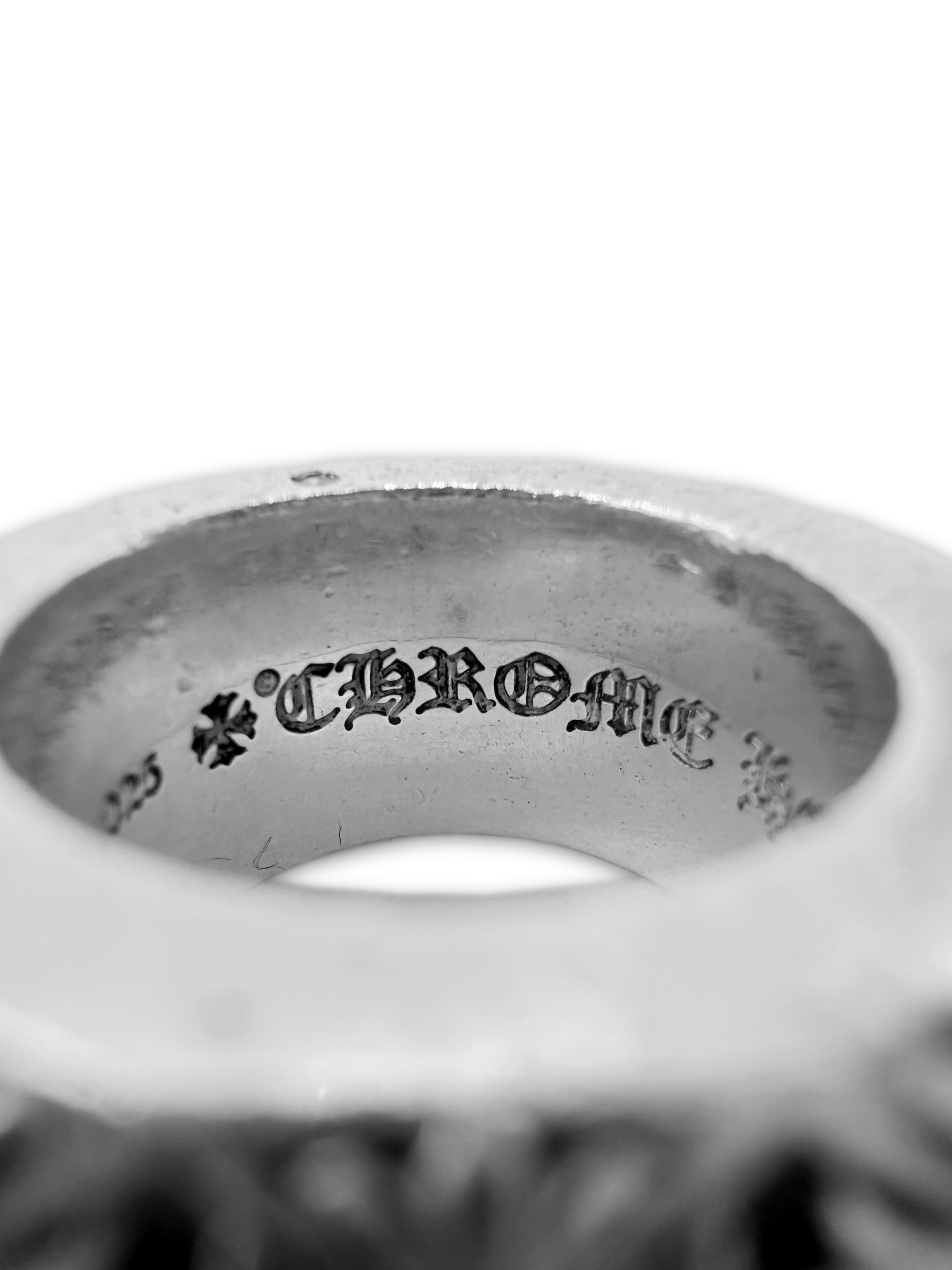 Chrome Hearts ‘Pete Punk’ Double Stud .925 Silver Ring