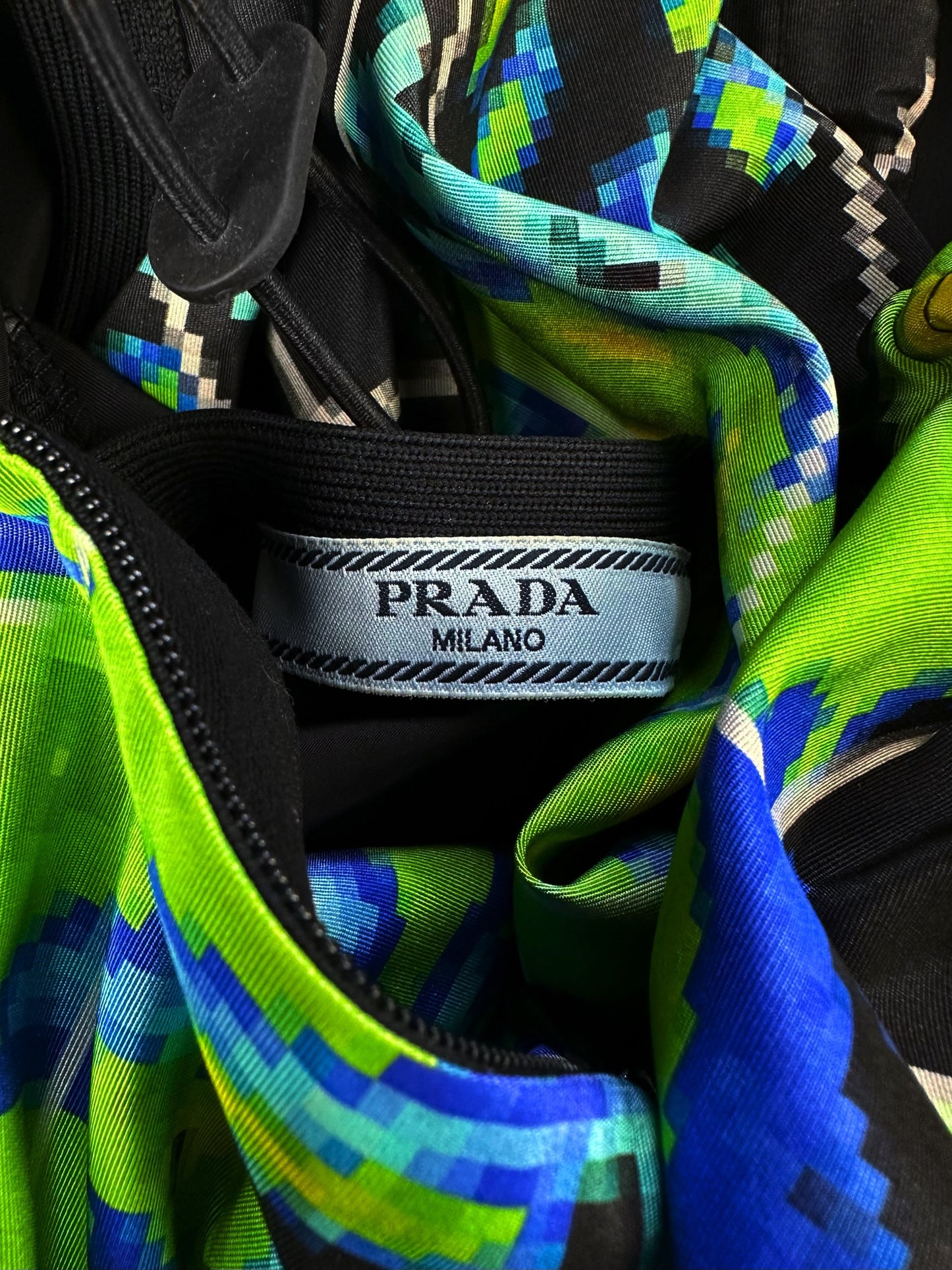 SS17 Prada ‘Radar’ Pixelated Ripstop Graphic Nylon Vest