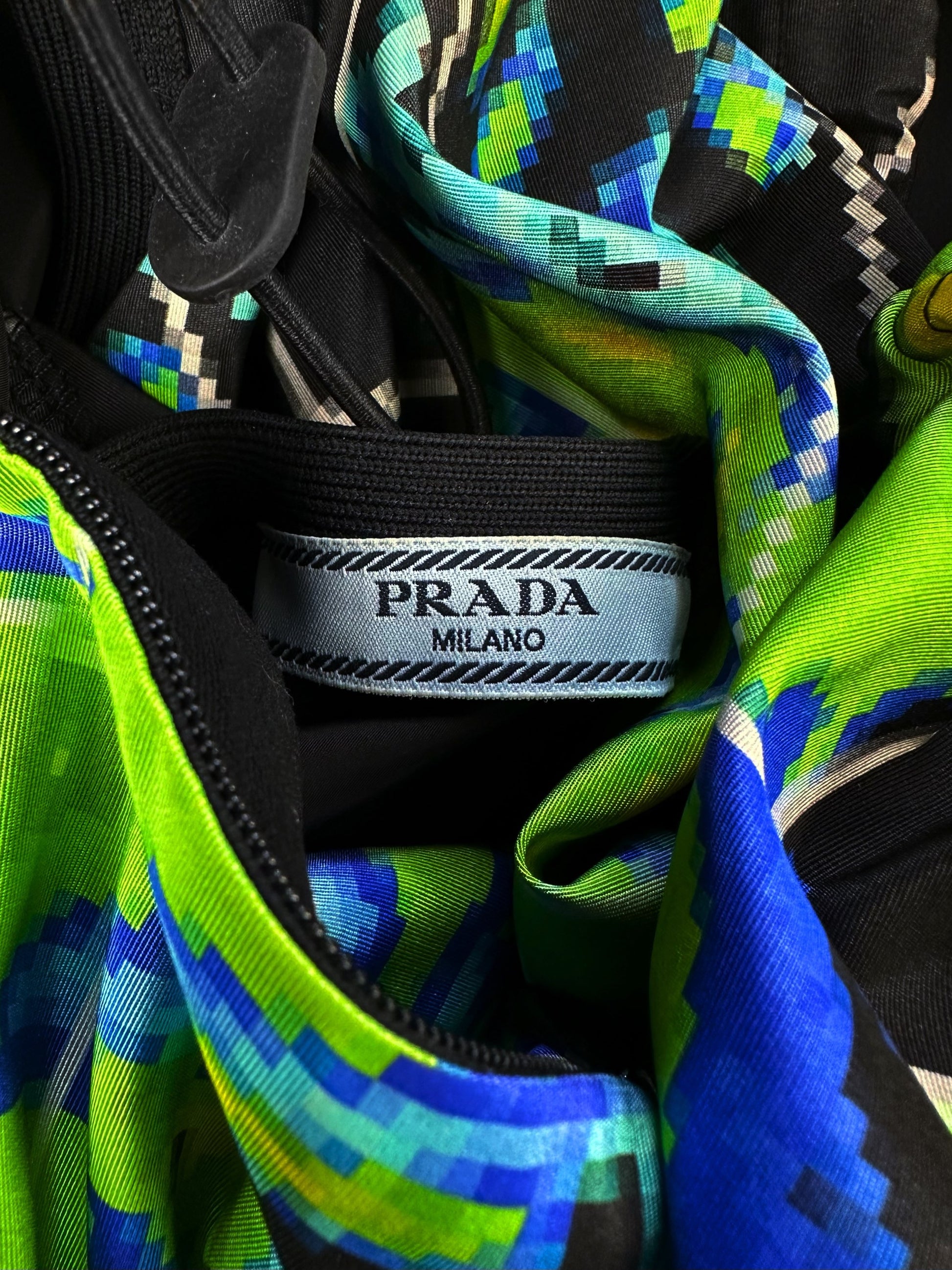 SS17 Prada ‘Radar’ Pixelated Ripstop Graphic Nylon Vest