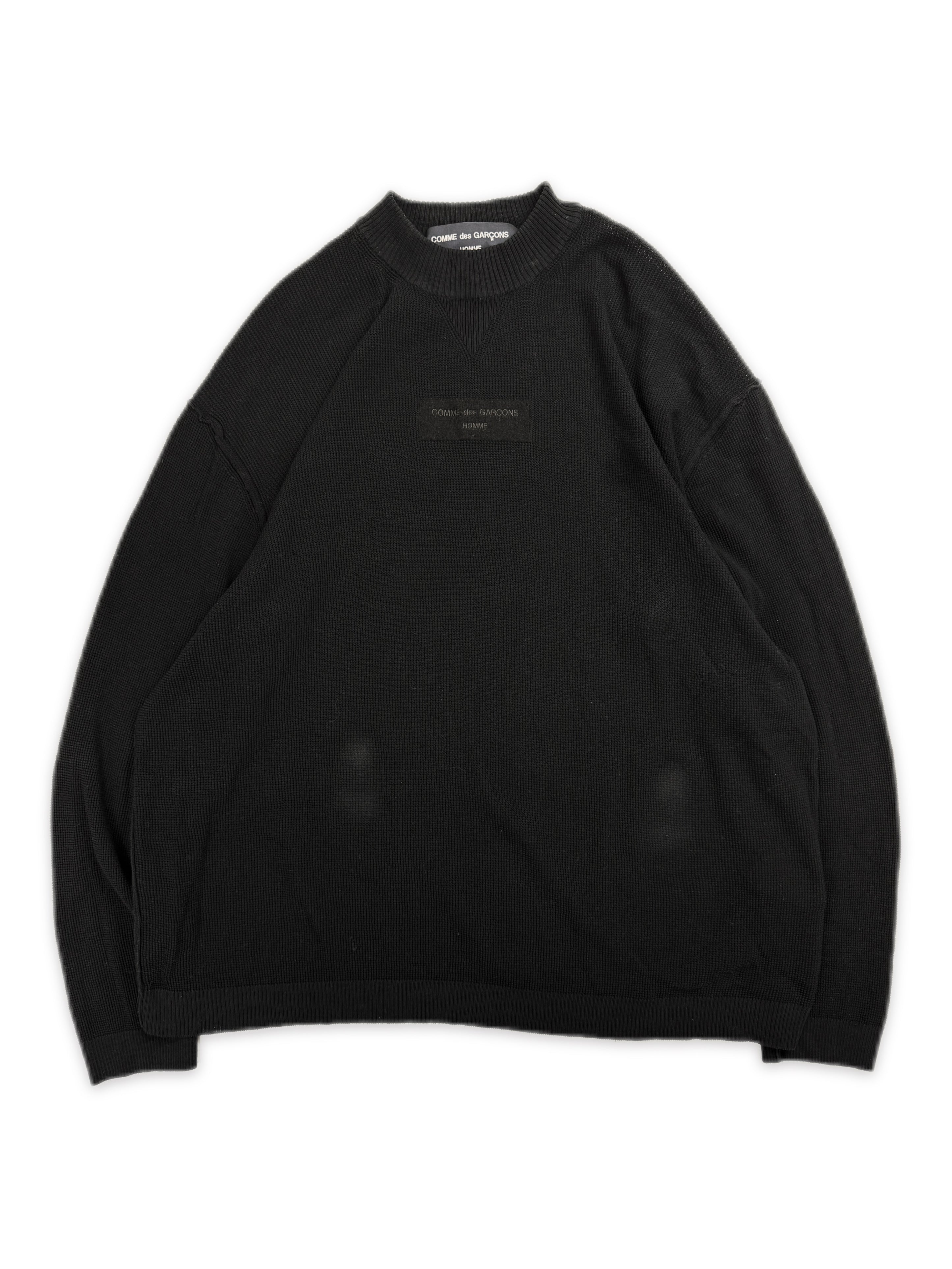 Comme des Garçons Homme Chest Logo Knitted Sweater