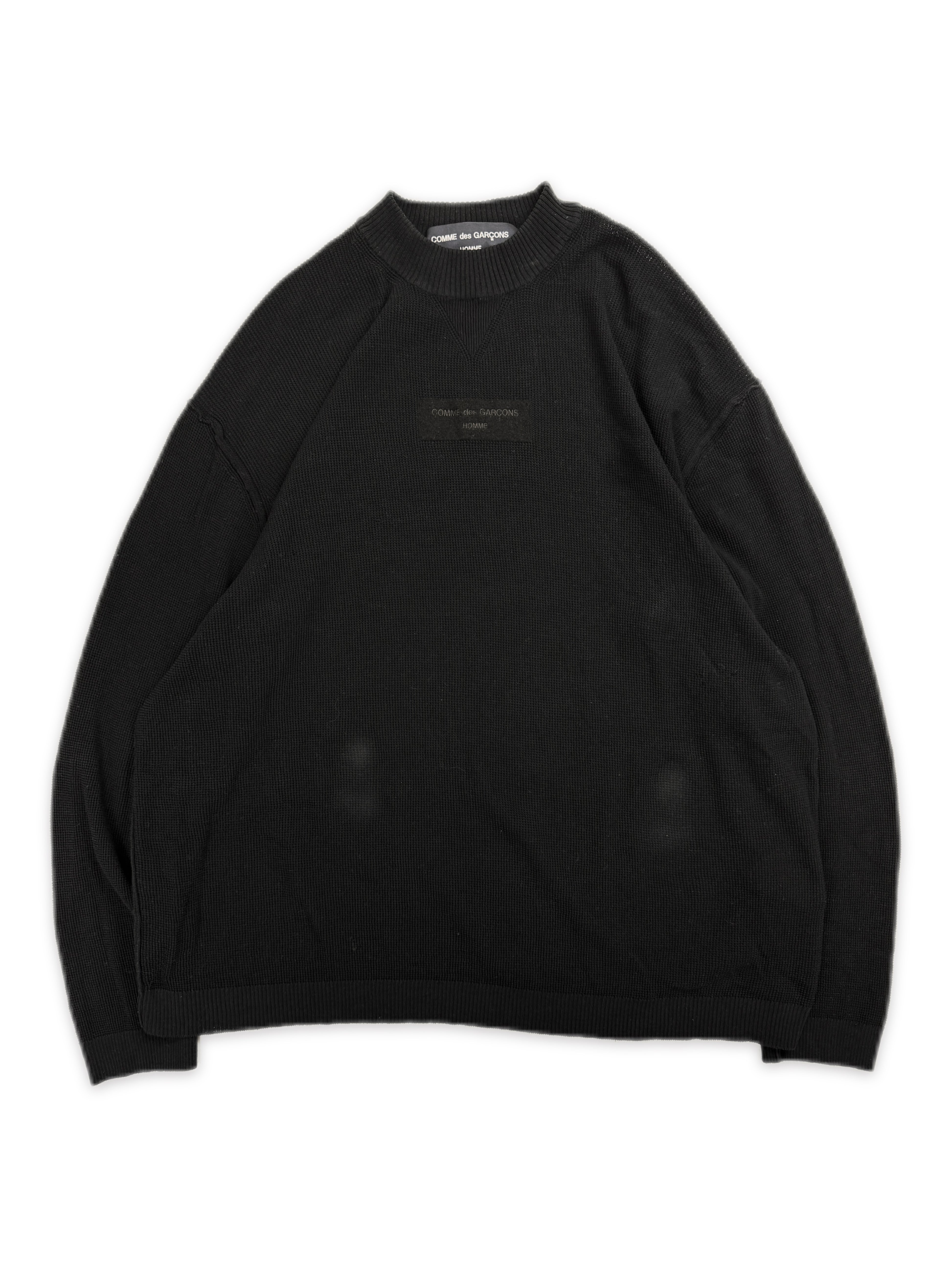 Comme des Garçons Homme Chest Logo Knitted Sweater