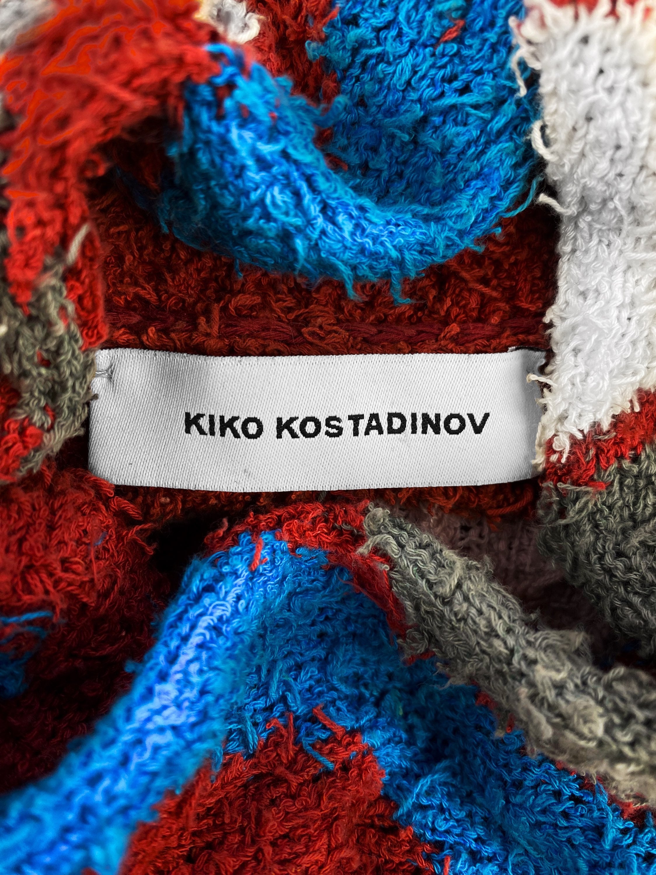 AW18 Kiko Kostadinov ‘Delva Body’ Intarsia Knitted Sweater