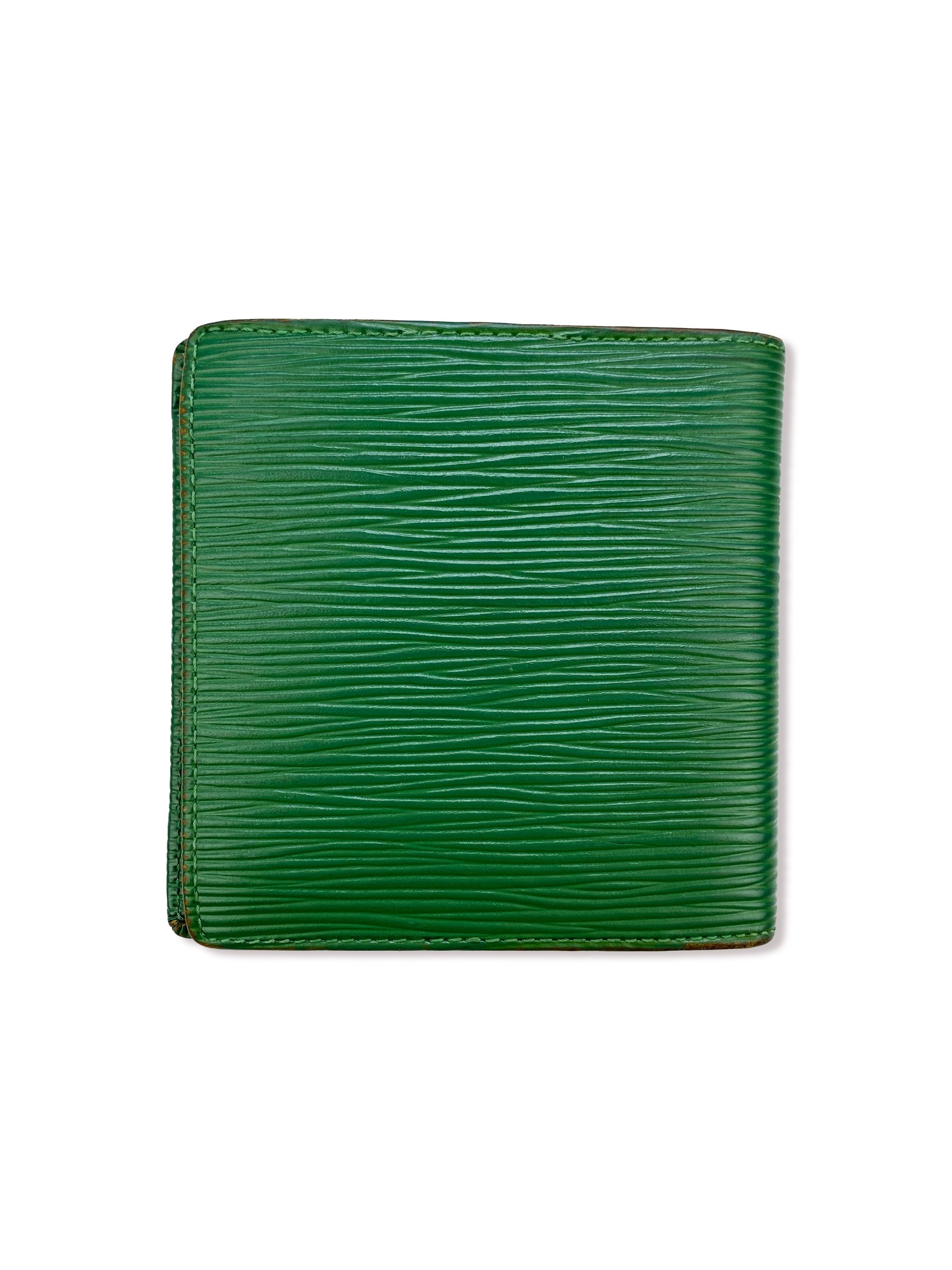 Louis Vuitton Epi Pine Green Bifold Wallet