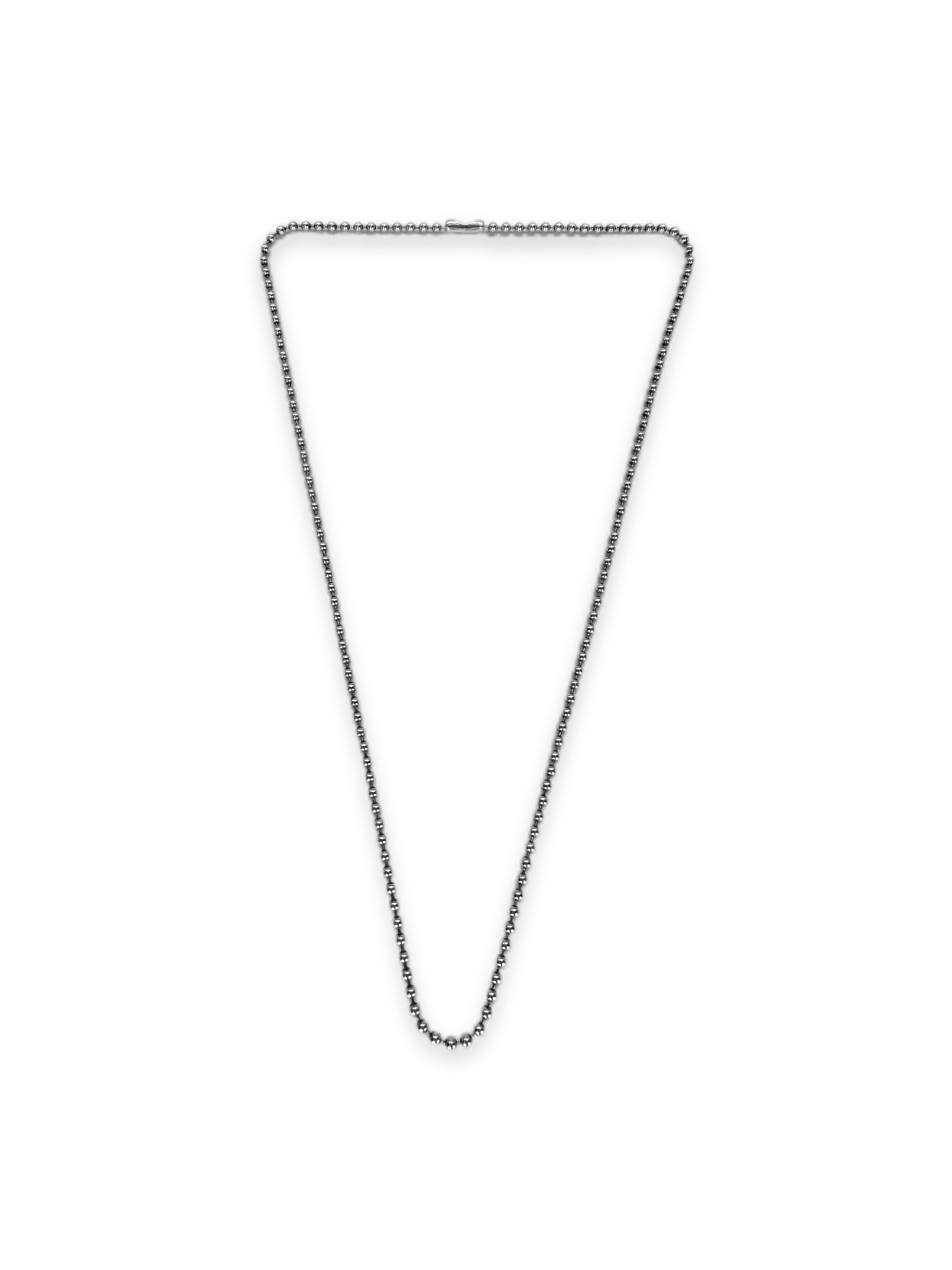 Chrome Hearts 20 in .925 Silver Ball Chain Necklace