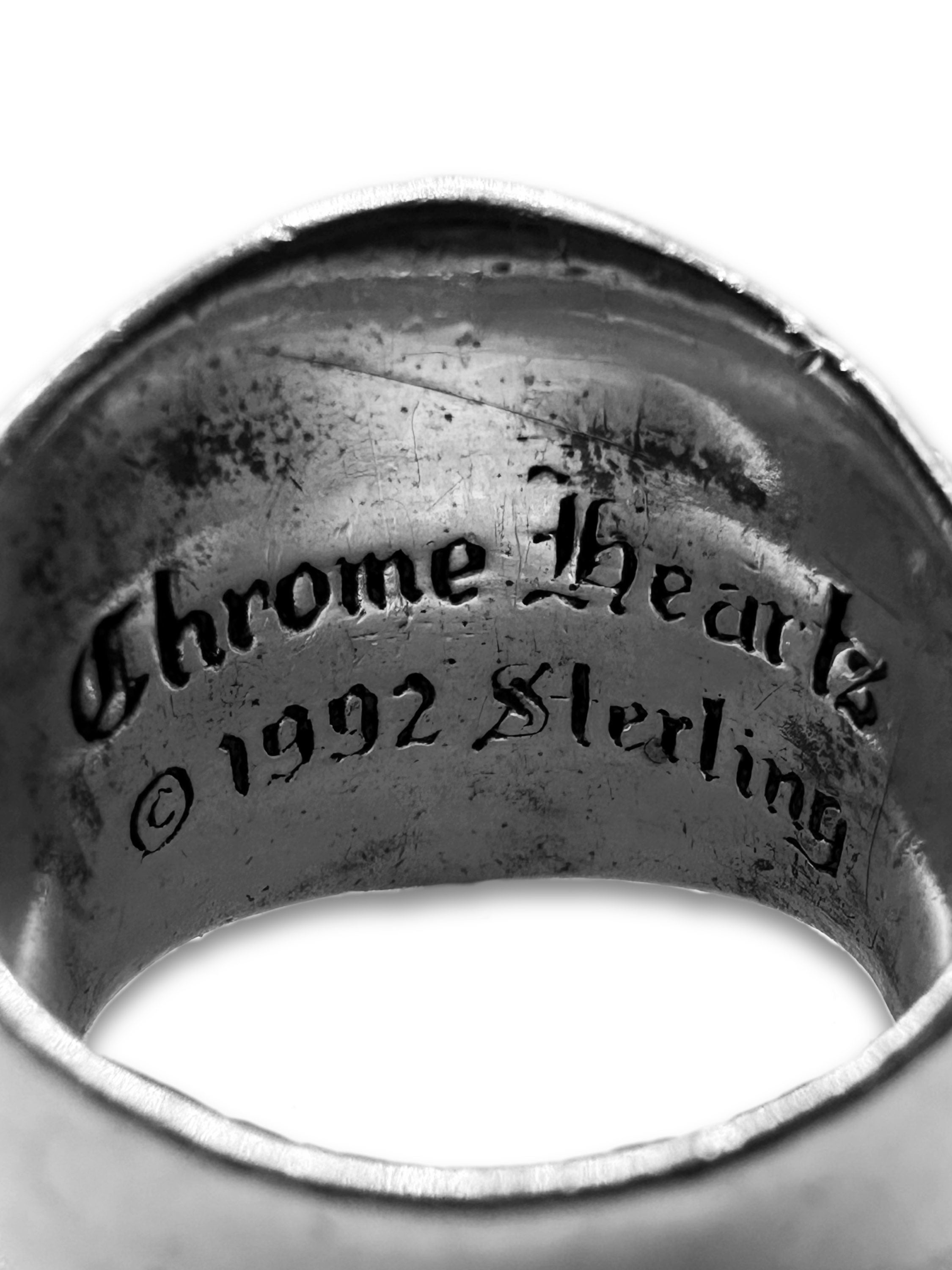 Chrome Hearts Black Diamond Aftermarket Cross ‘Keeper’ Ring