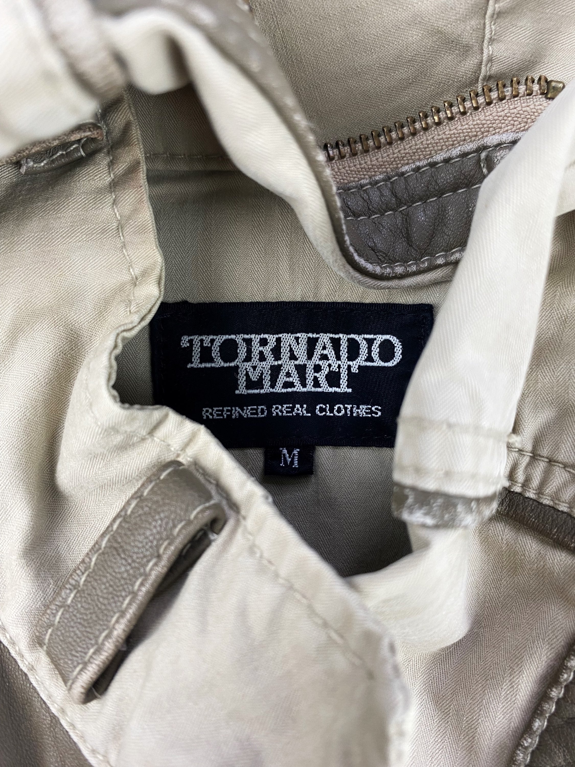 00s Tornado Mart Two Tone High Neck Cargo Jacket