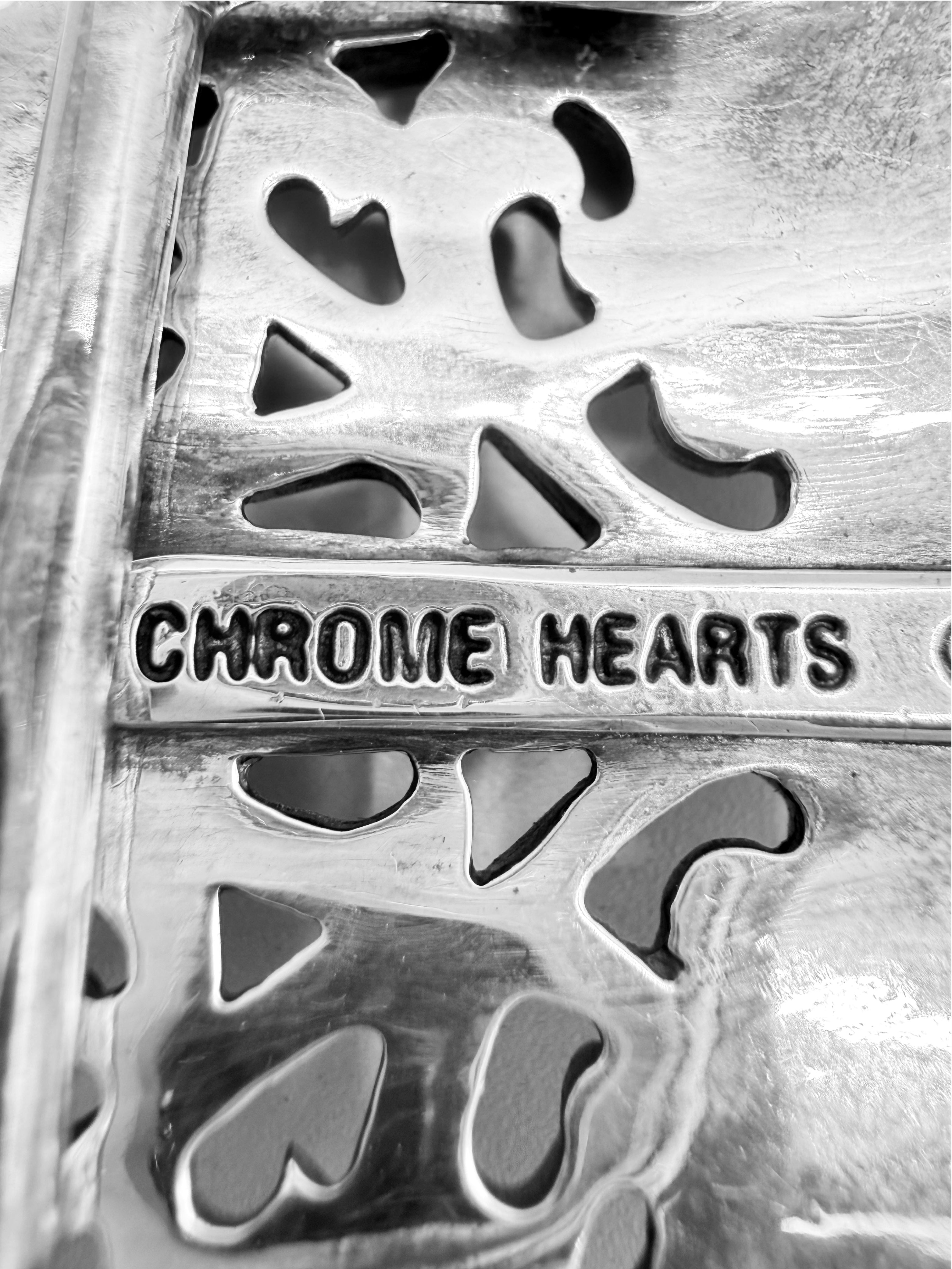 Chrome Hearts 1.5 in Oval .925 Silver Belt Buckle