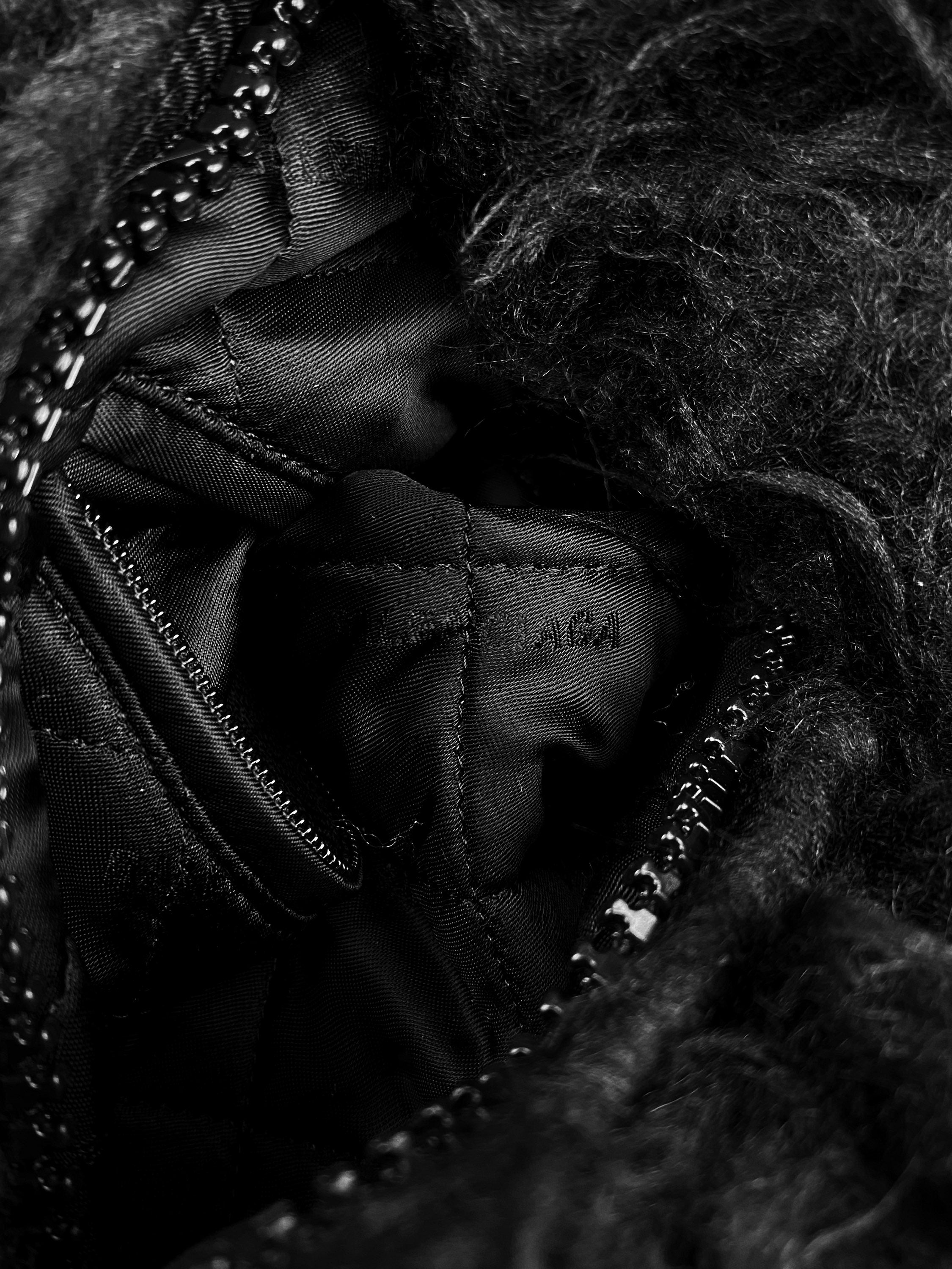 AW20 Balenciaga ‘Faux Fur’ Cropped High Neck Bomber Jacket