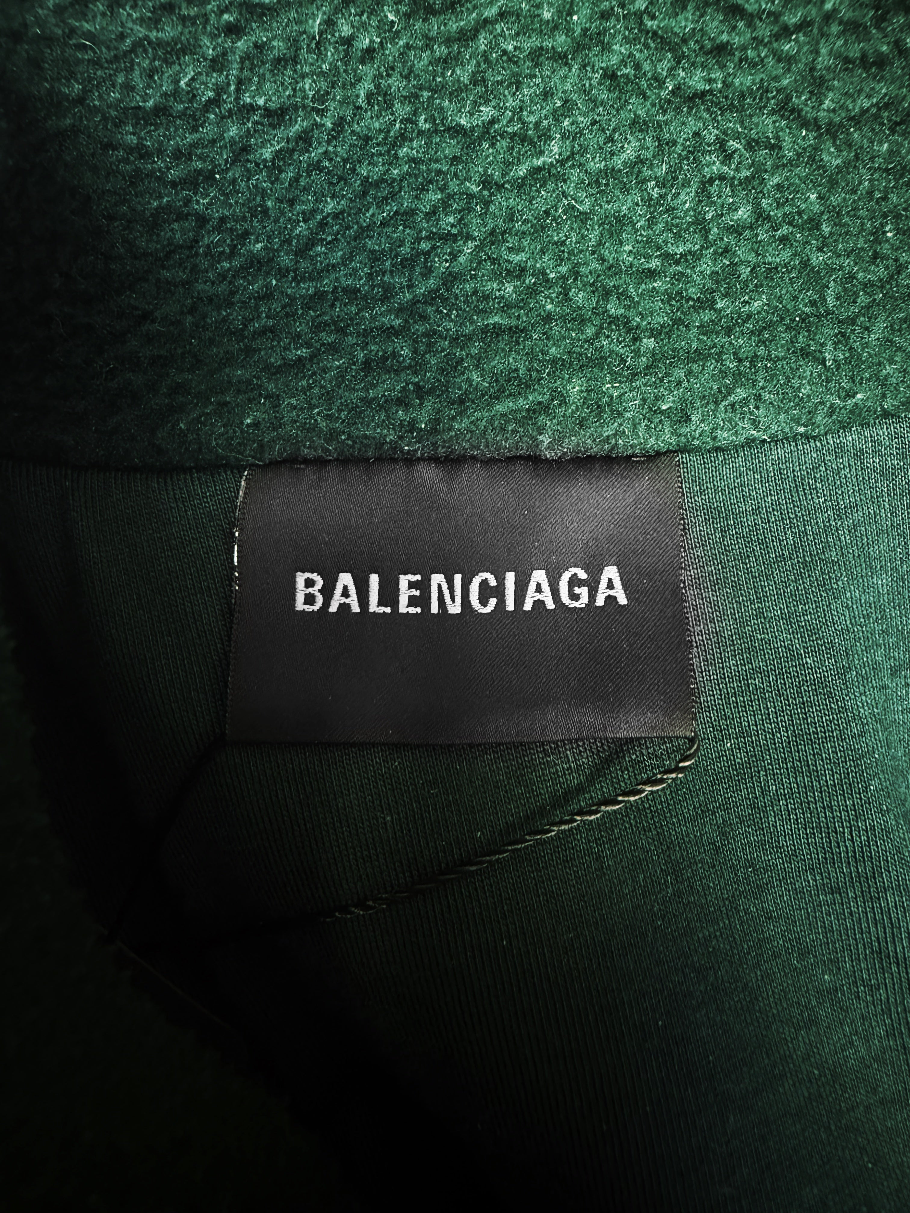 SS25 Balenciaga Cropped ‘Sport Icon’ Logo Striped Fleece Jacket