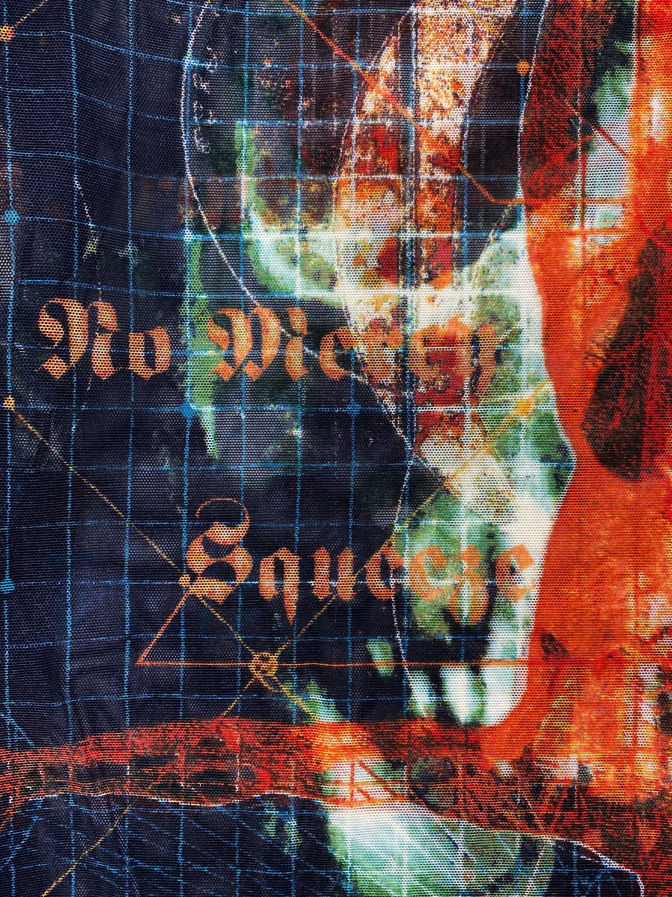 90’s Jean Paul Gaultier X-Ray “De Architectura” Tattoo Mesh Longsleeve