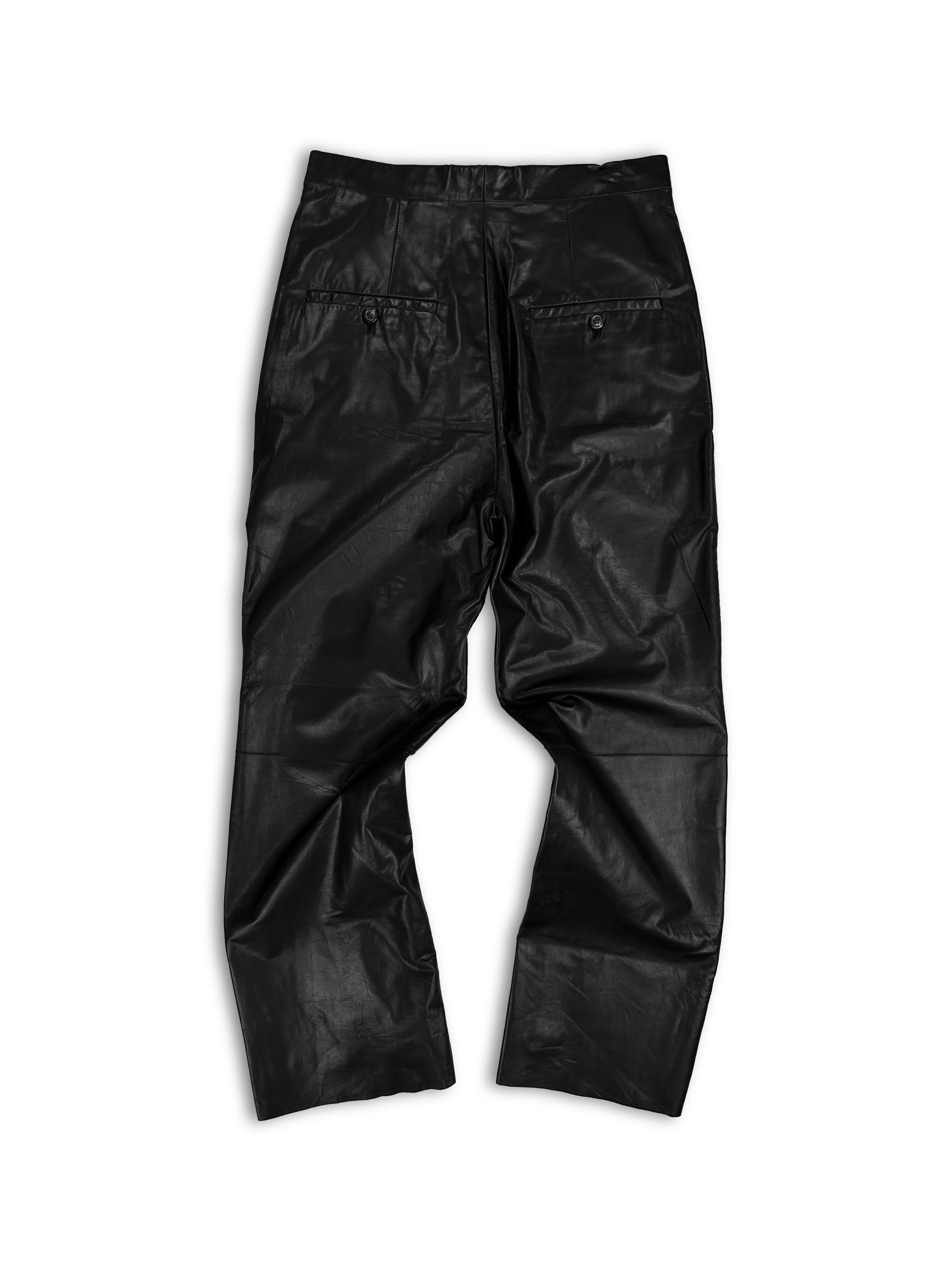 SS19 Rick Owens ‘Babel’ Calfskin Leather Pants