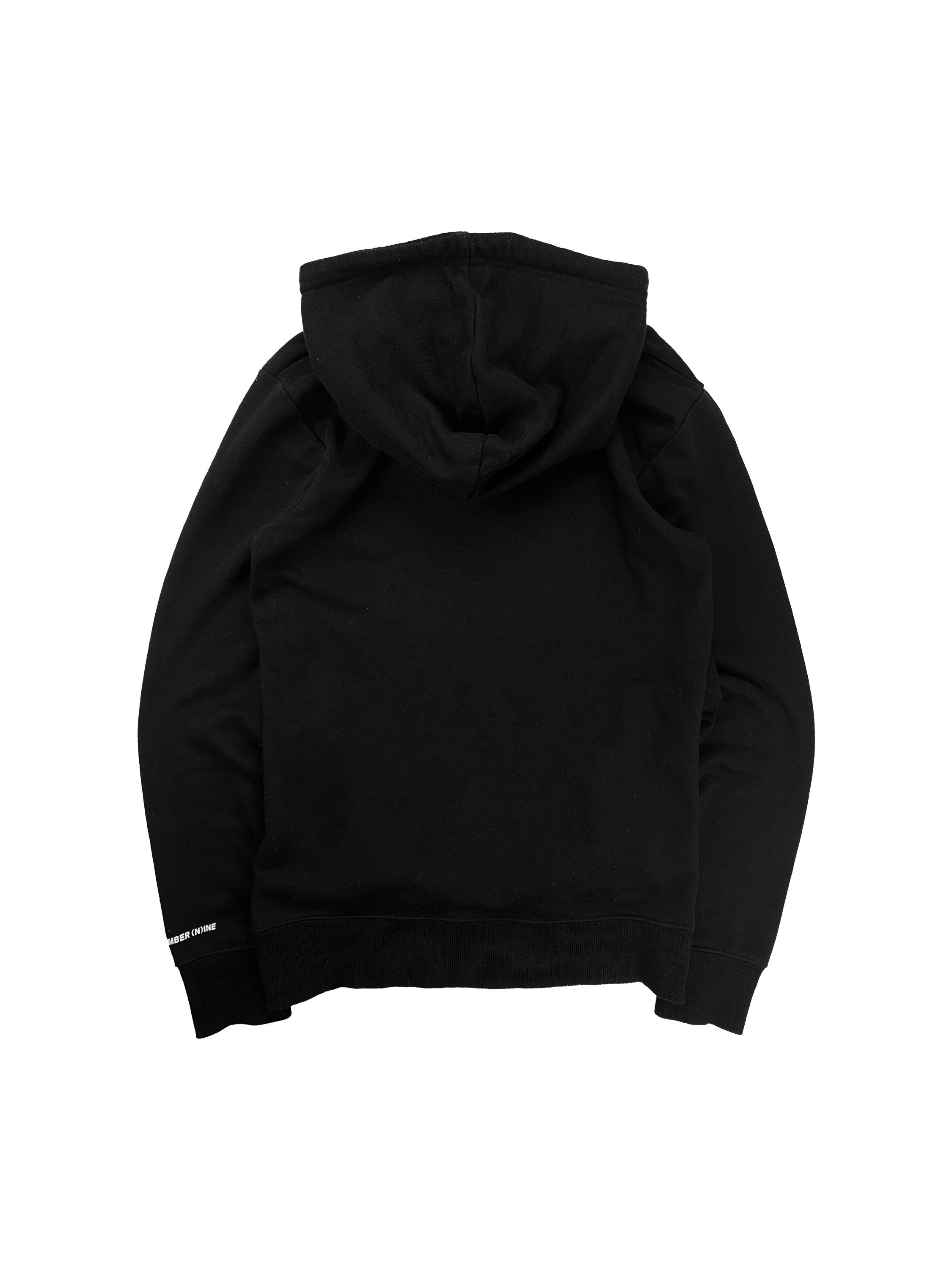 Number (N)ine Scattered Monogram Black Logo Hoodie