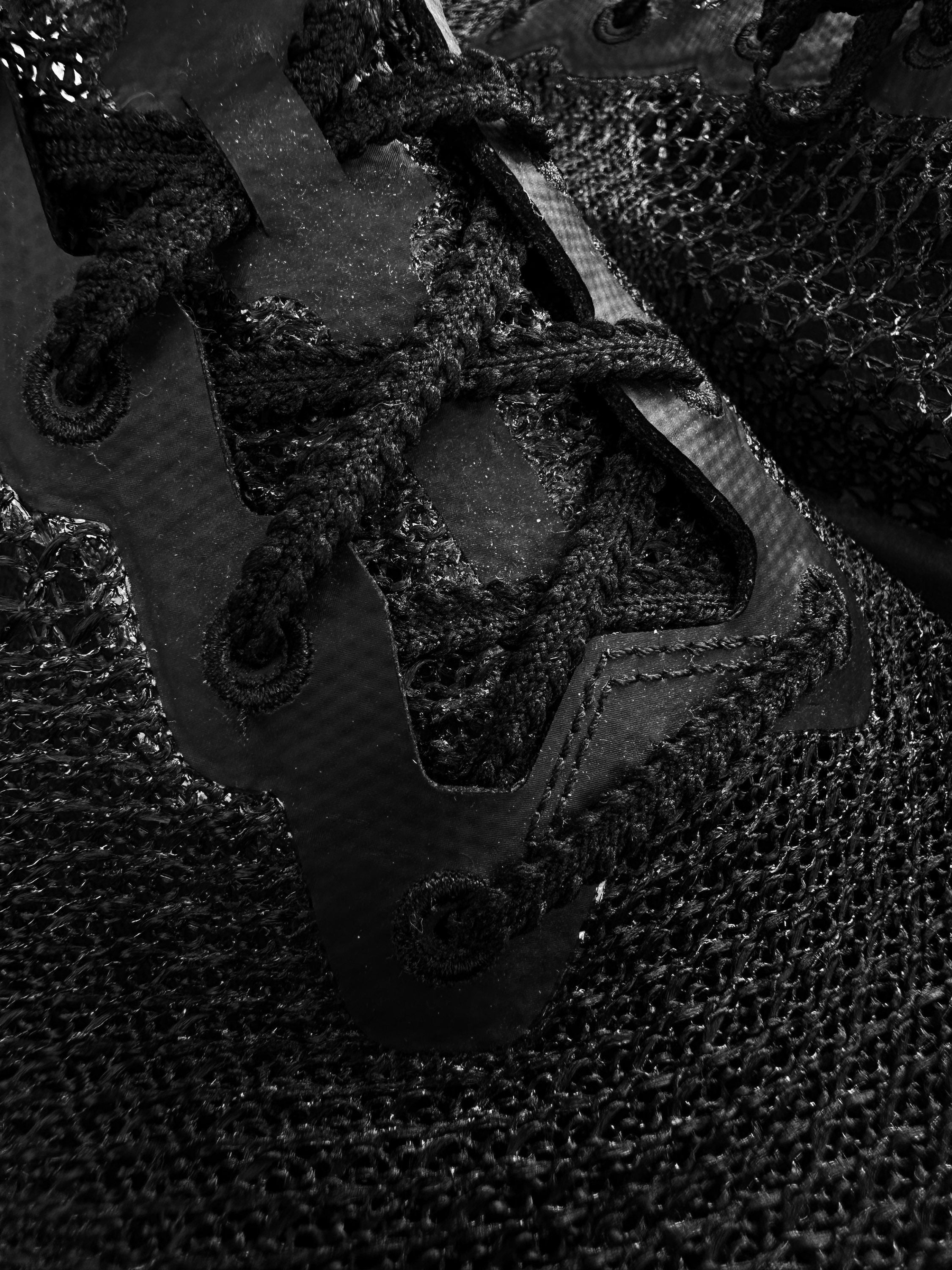 MMW x Nike TRD Run 6 Black Low-top Mesh Sneakers