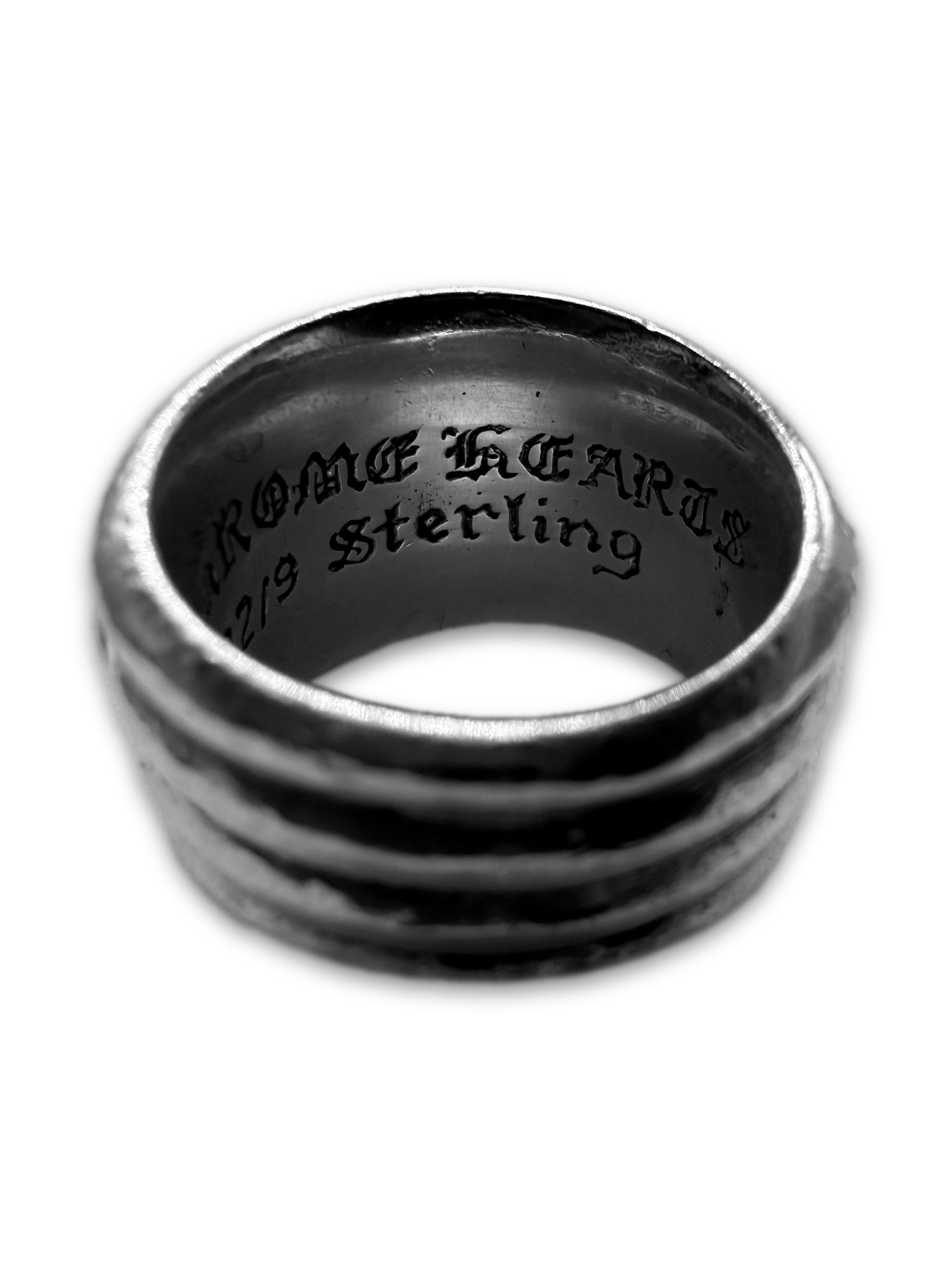 1992 Chrome Hearts ‘Dagger’ .925 Sterling Silver Etched Ring