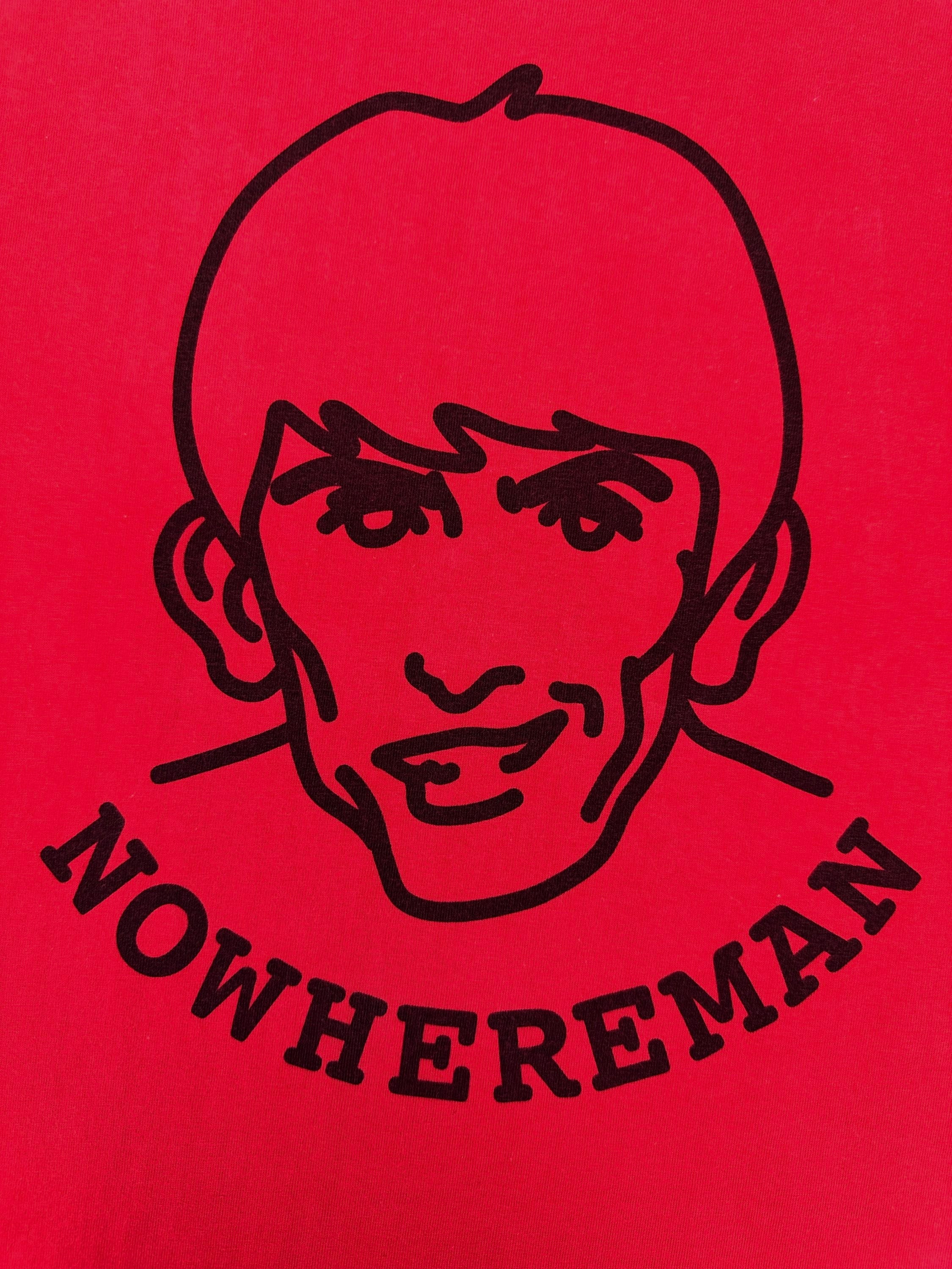 Number (N)ine ‘Nowhere Man’ Red Stencil Graphic T-Shirt