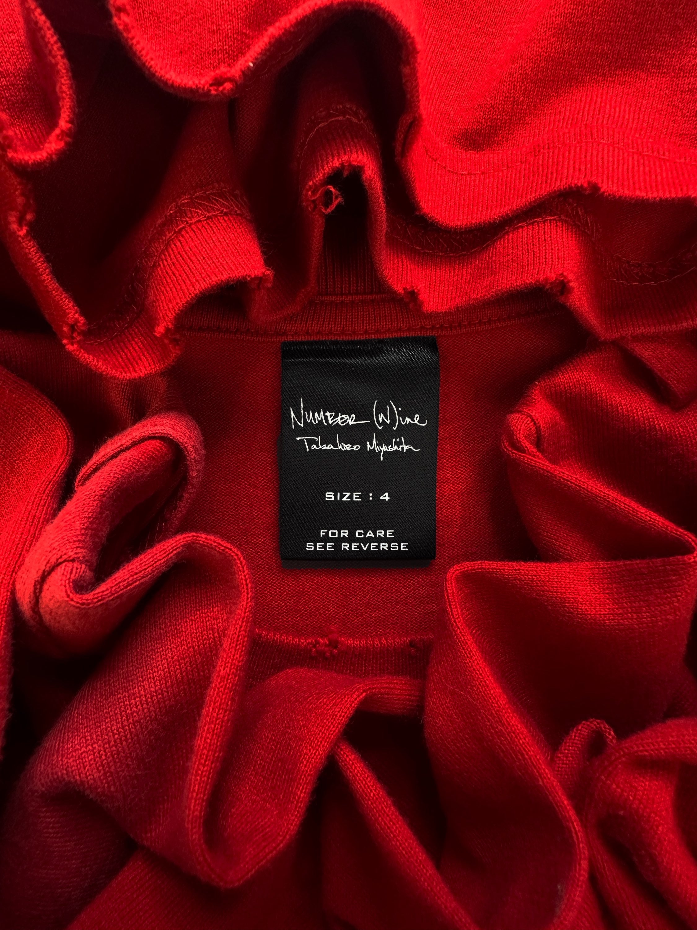 SS06 Number (N)ine ‘Don’t Fuck With Me’ Red Slogan T-Shirt