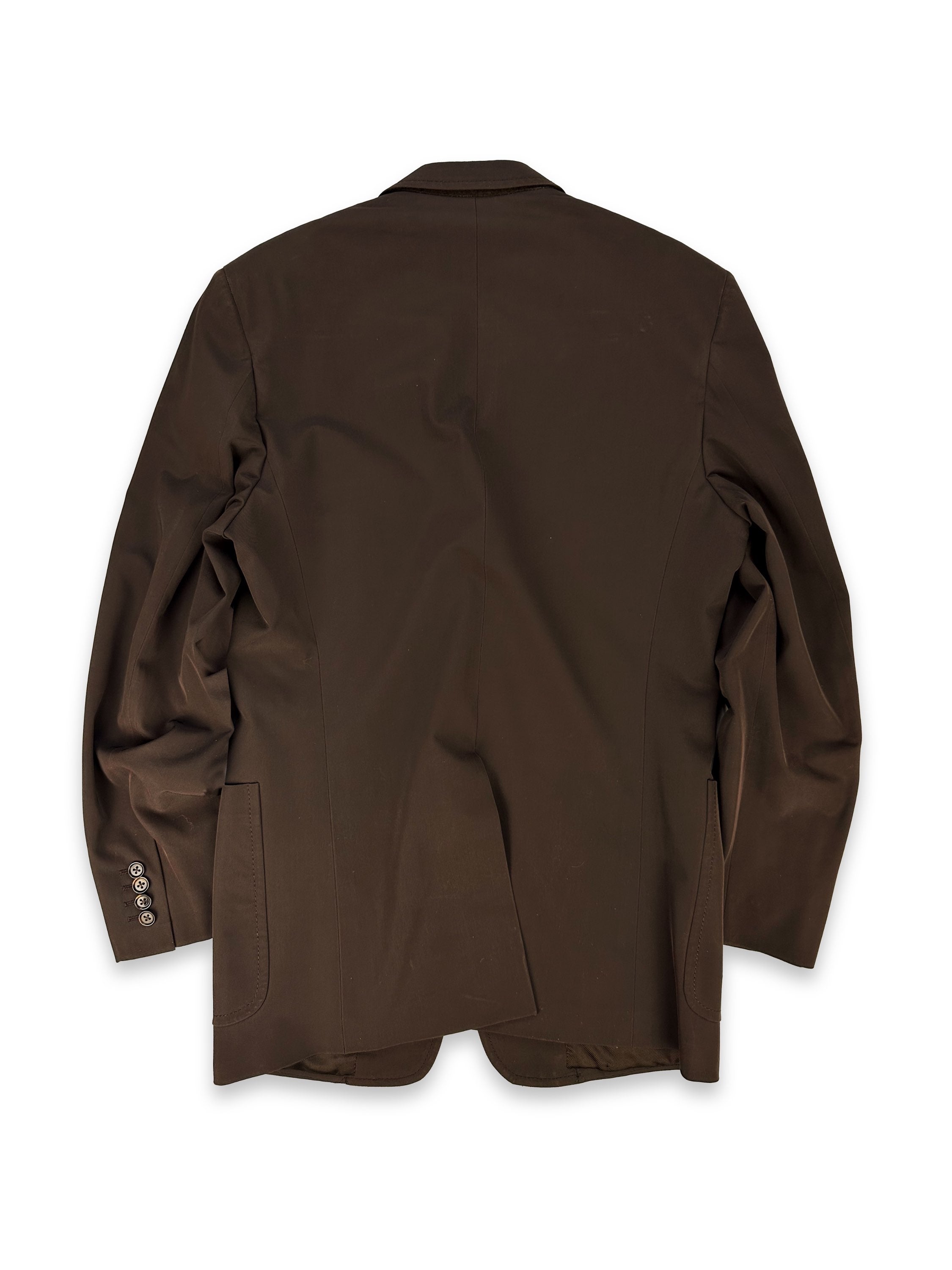 2010s Prada Chocolate Brown Long Sport Jacket