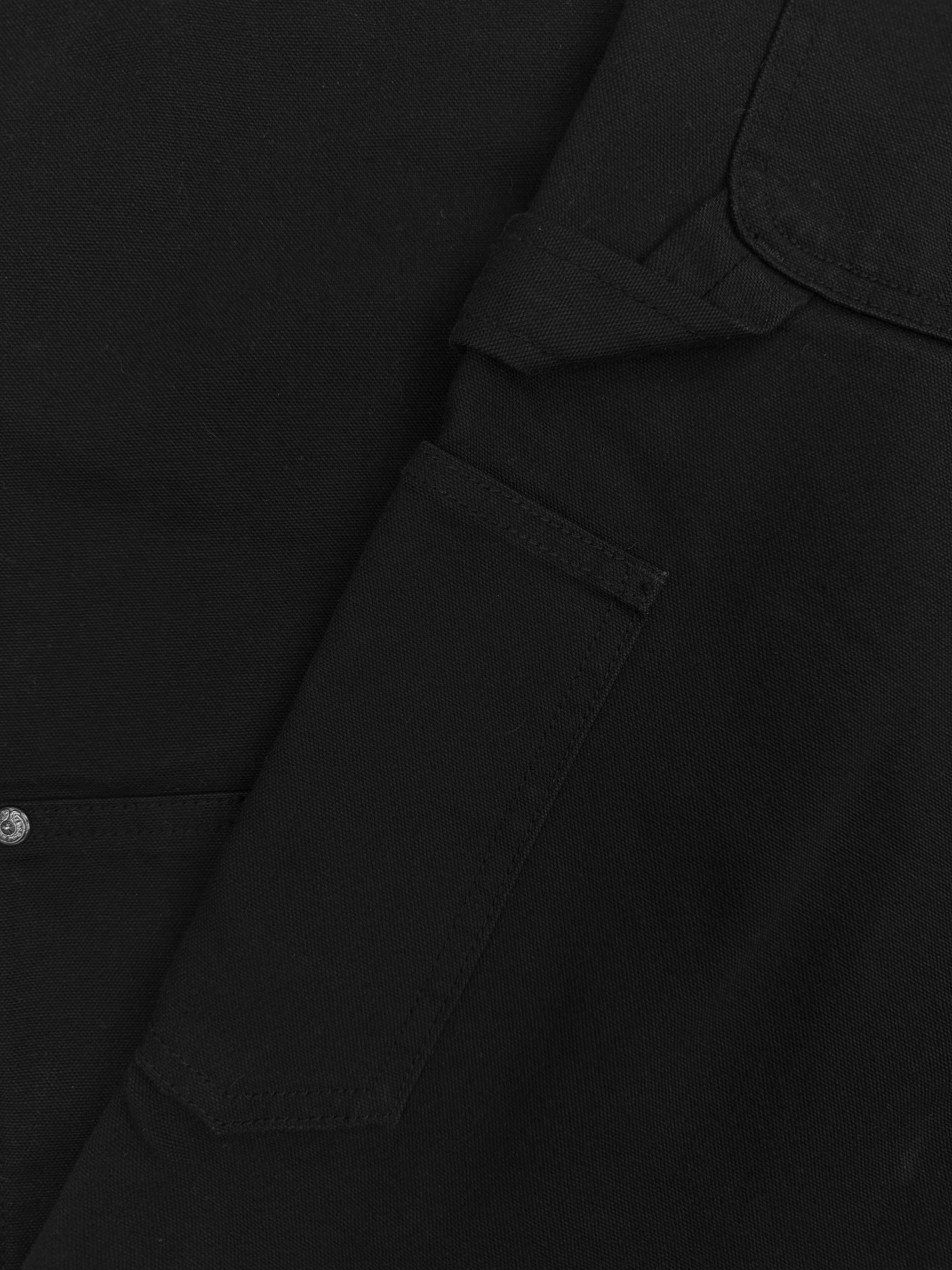Chrome Hearts Double Knee Carpenter .925 Silver Black Denim Pants