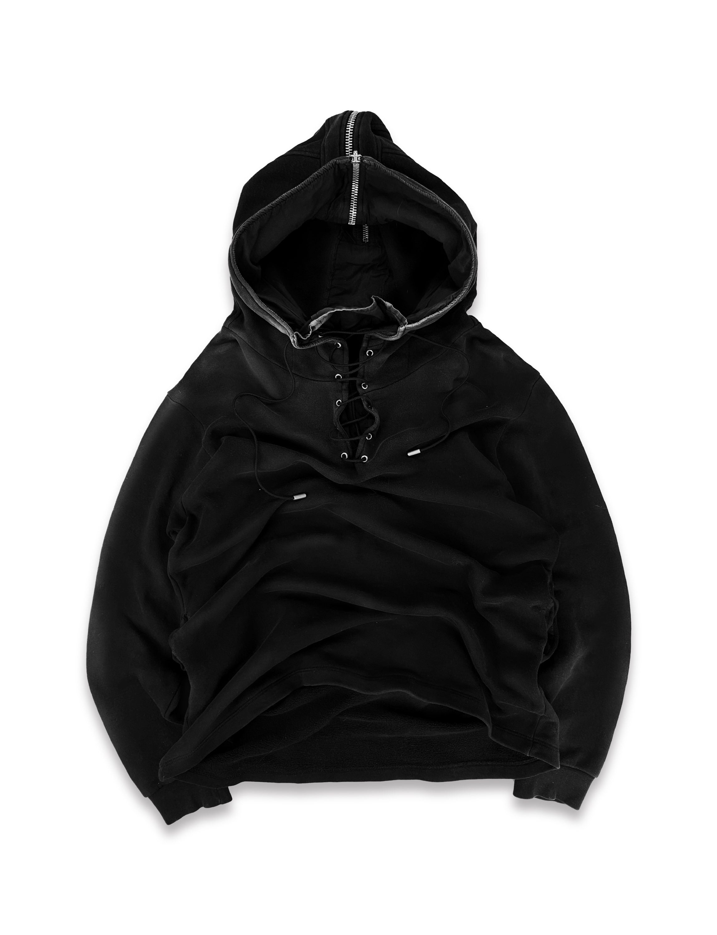 1017 Alyx 9SM ‘Negative Portrait’ Split Hood Laced Jersey Hoodie