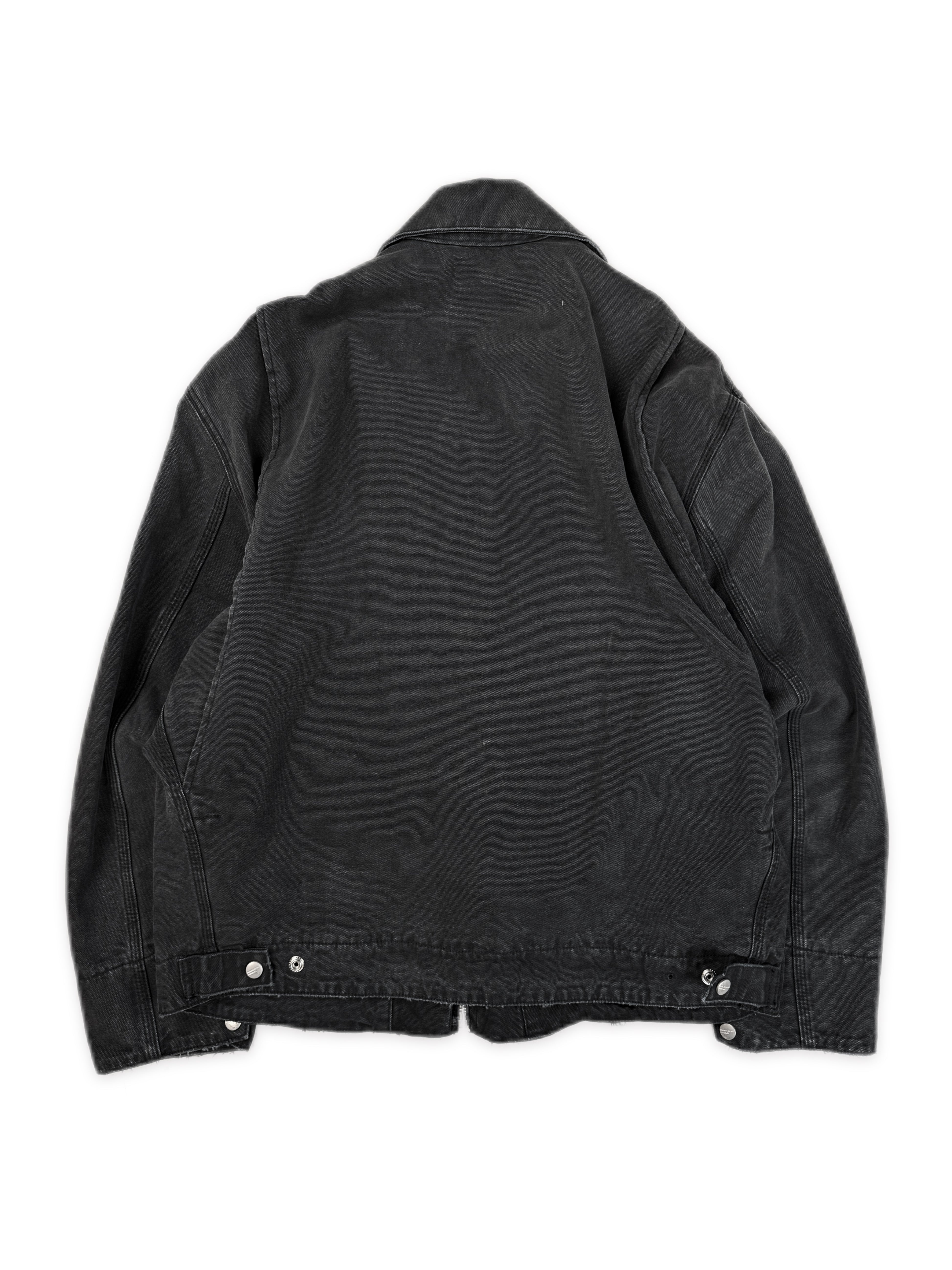 AW24 Enfants Riches Deprimes Chest Logo Charcoal Work Trucker Jacket