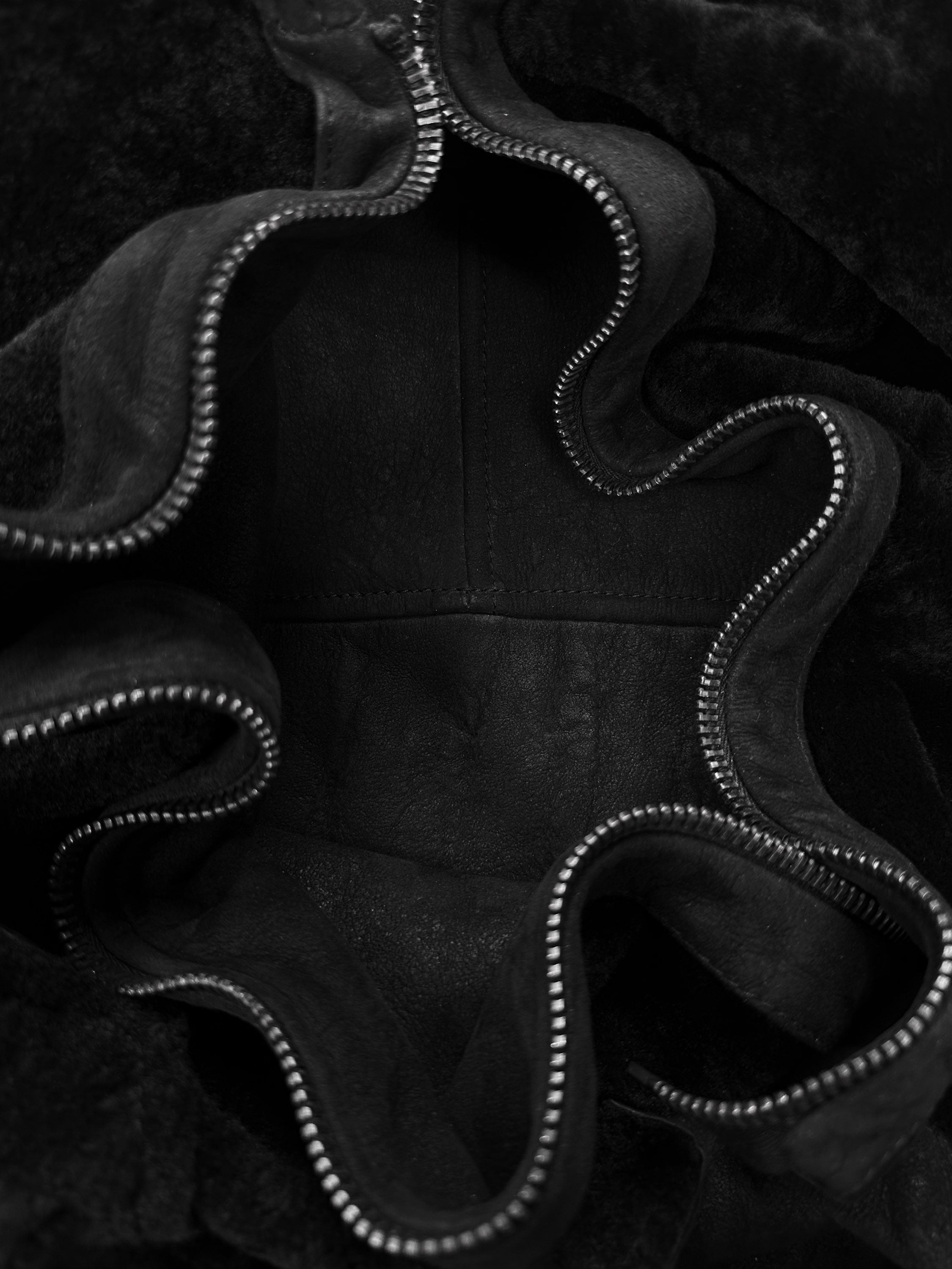 AW04 Helmut Lang ‘Shearling Leather’ Heavy Weight Hooded Parka