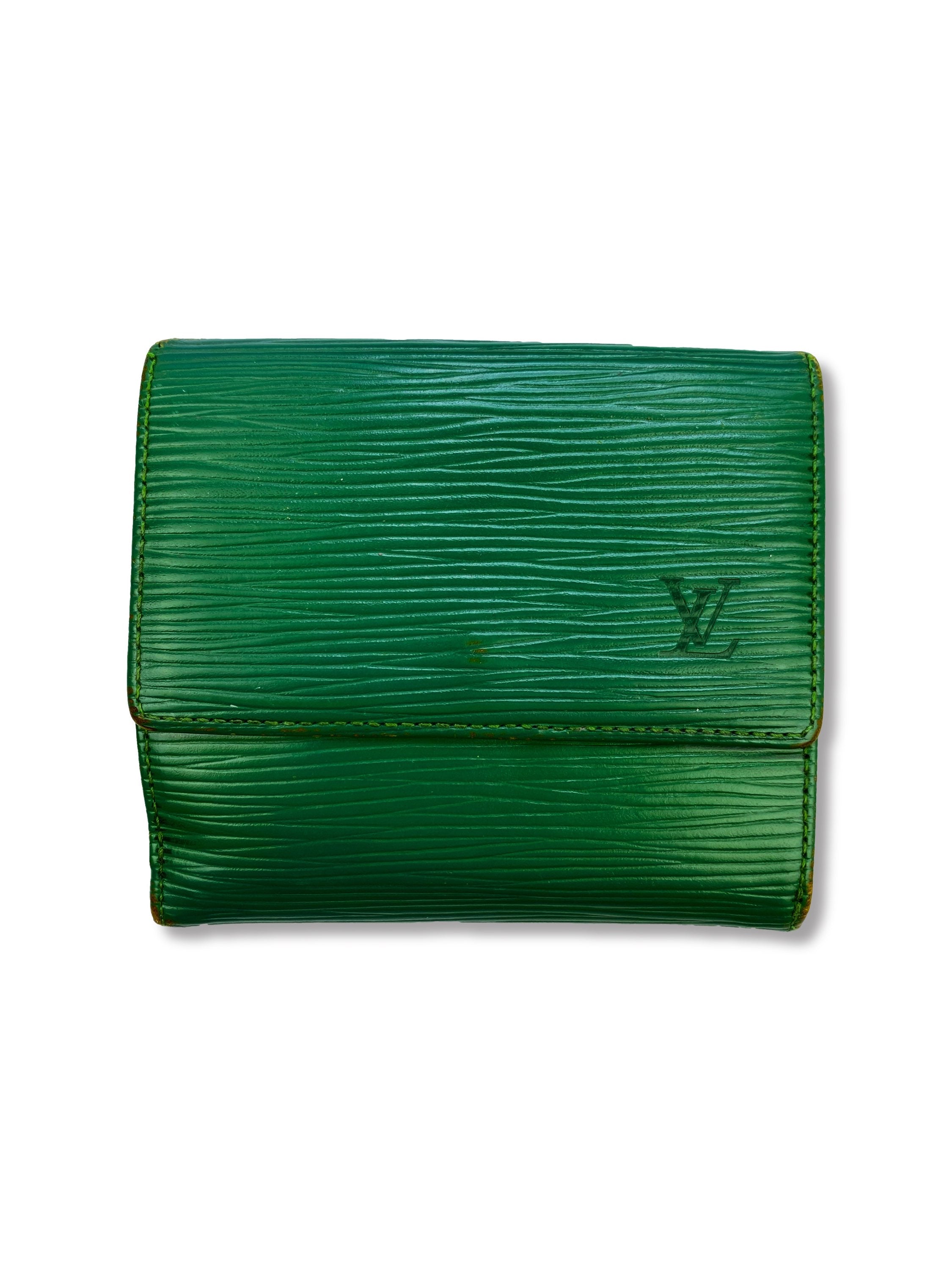 Louis Vuitton Epi Pine Green Embossed LV Wallet