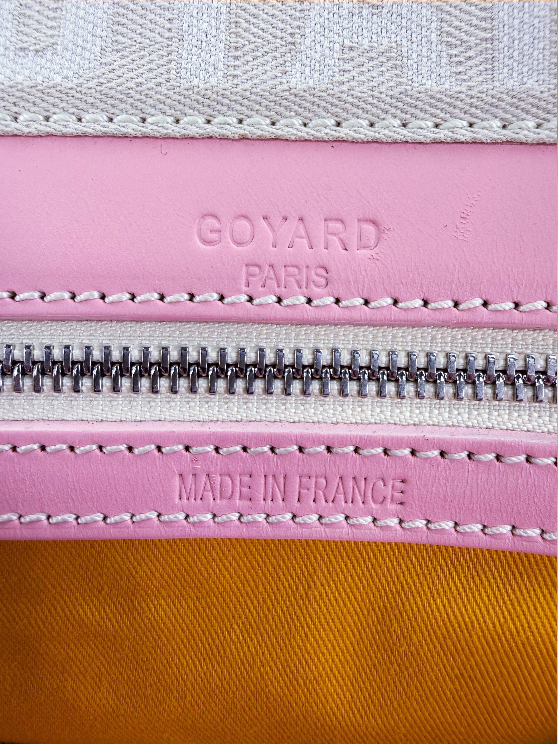 2008 Goyard 60 Sakura Baby Pink Japan Exclusive Croisière Leather Duffle Bag