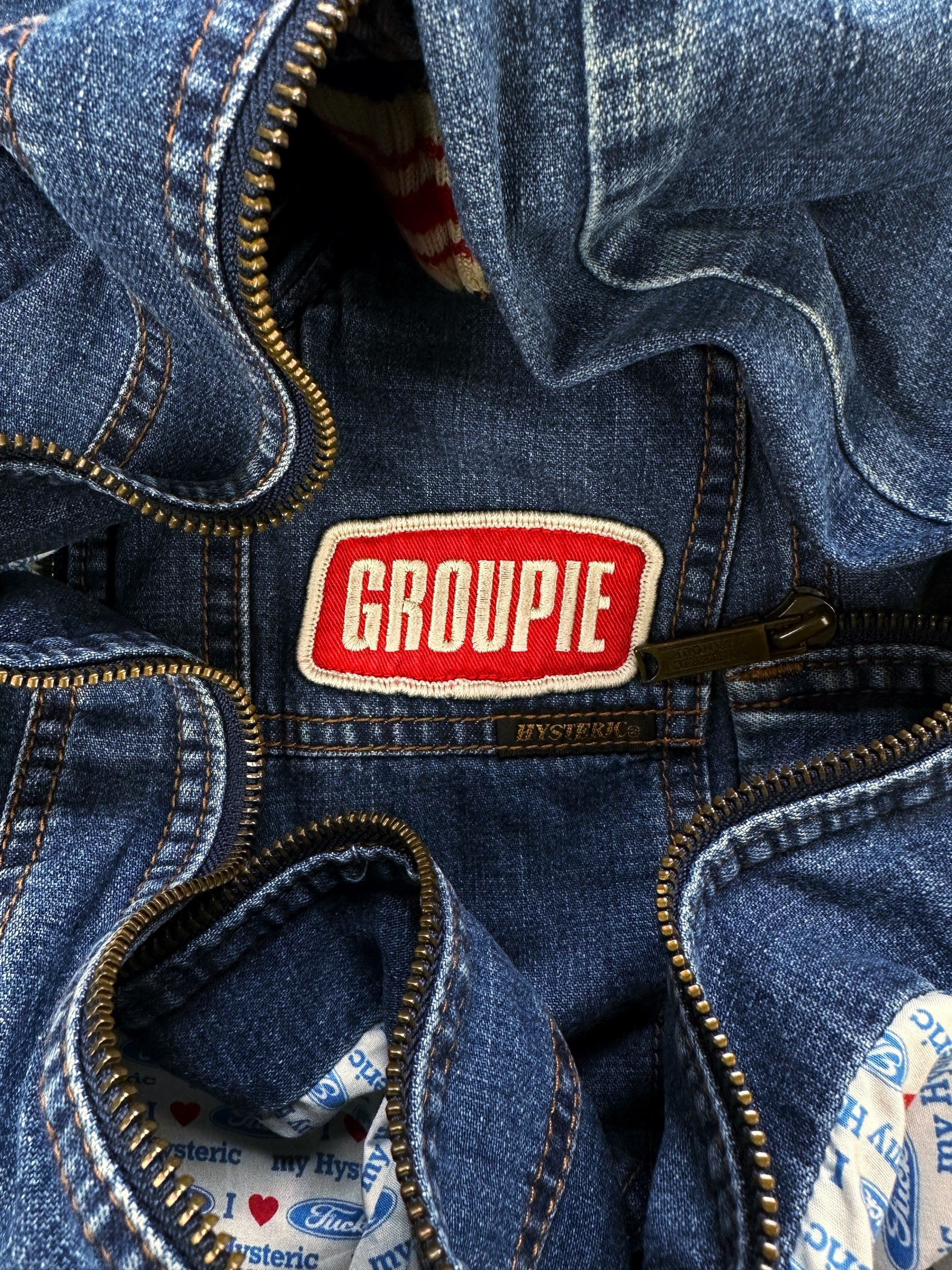 00s Hysteric Glamour ‘Groupie’ Patched Denim Jacket