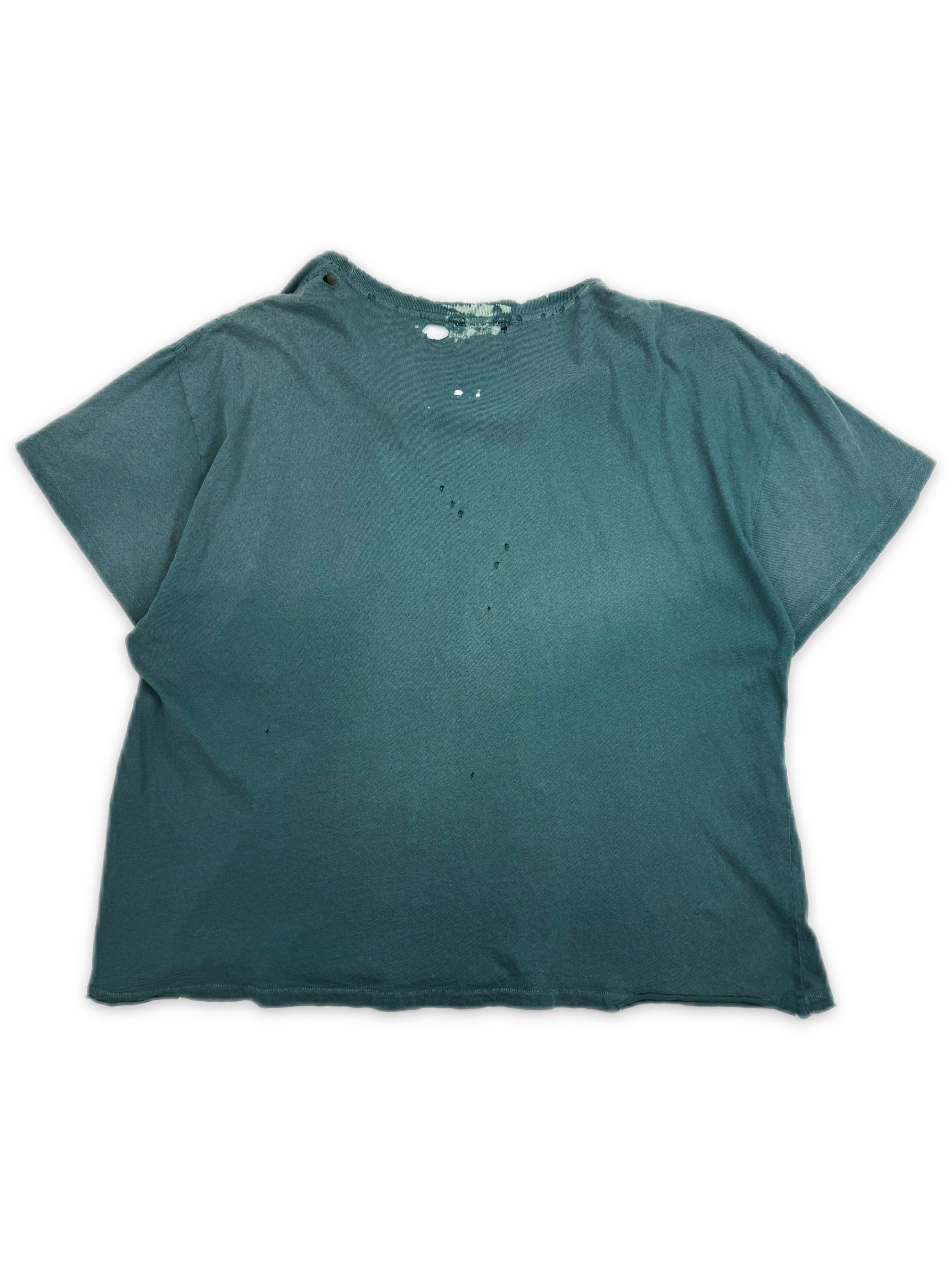 Enfants Riches Deprimes Teal Logo Distressed Graphic TShirt