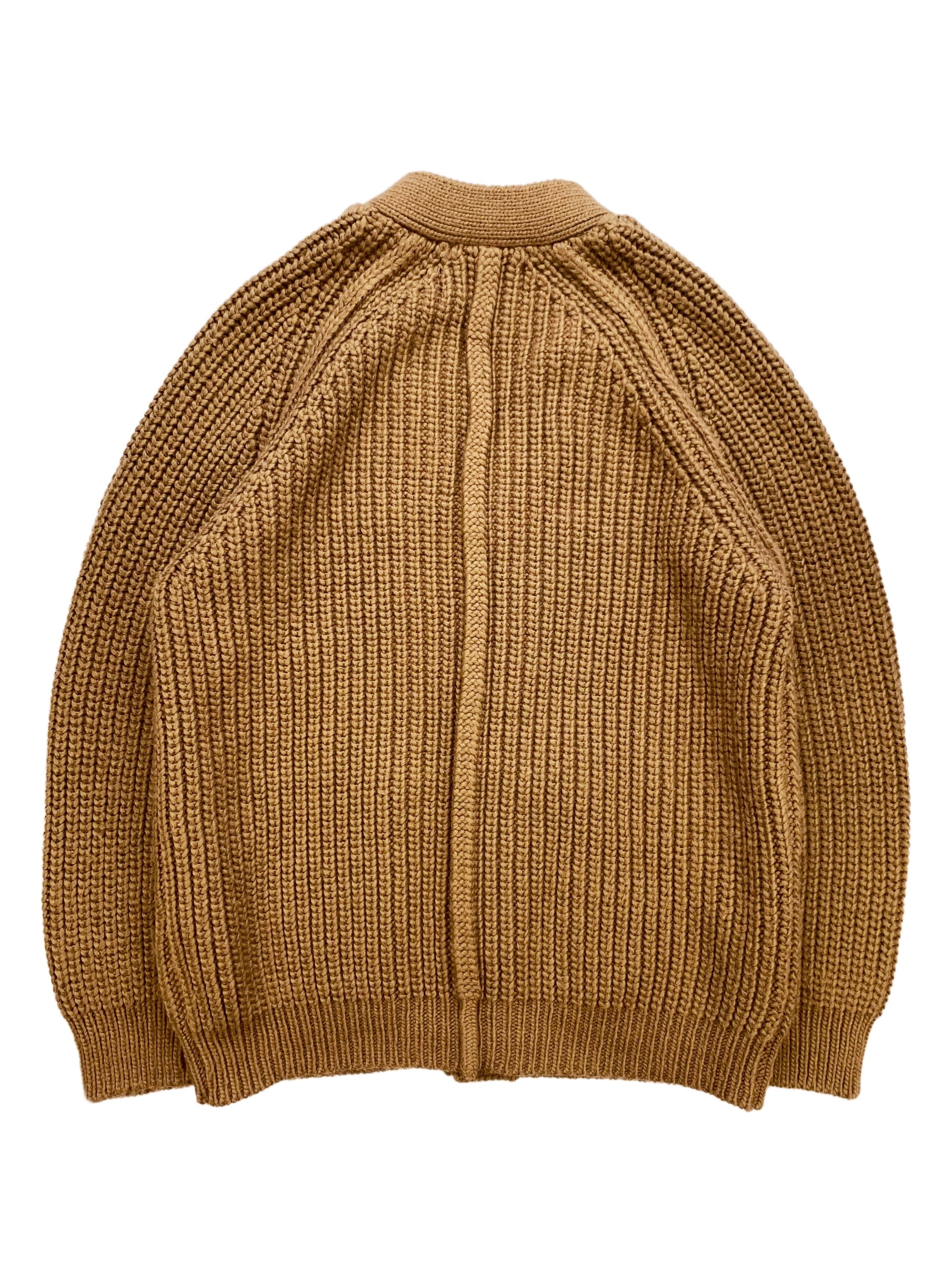Undercover Tan Heavy Weight Cable Knit Cardigan