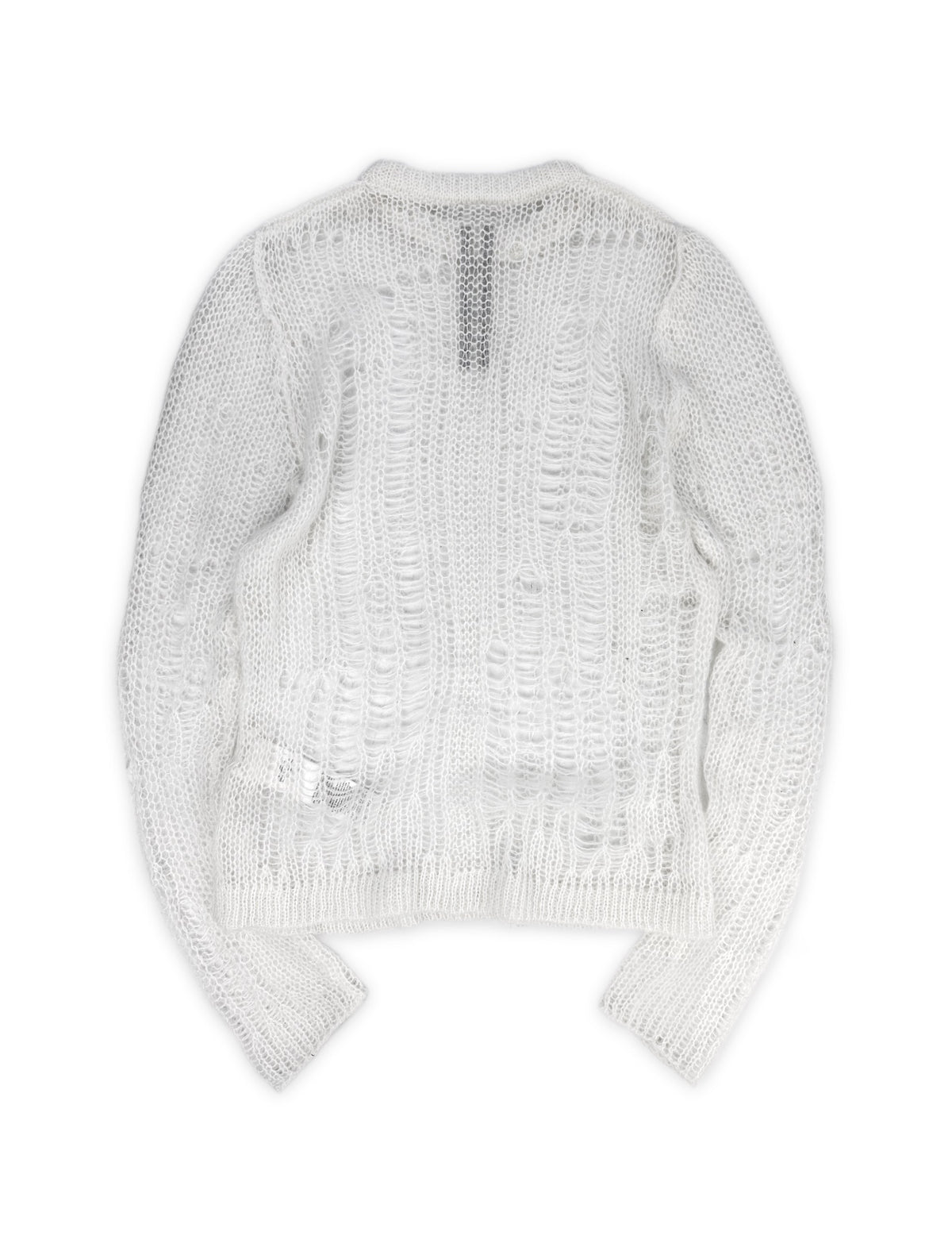SS22 Rick Owens ‘Fogachine’ Loose Gauge Mohair Knit Sweater