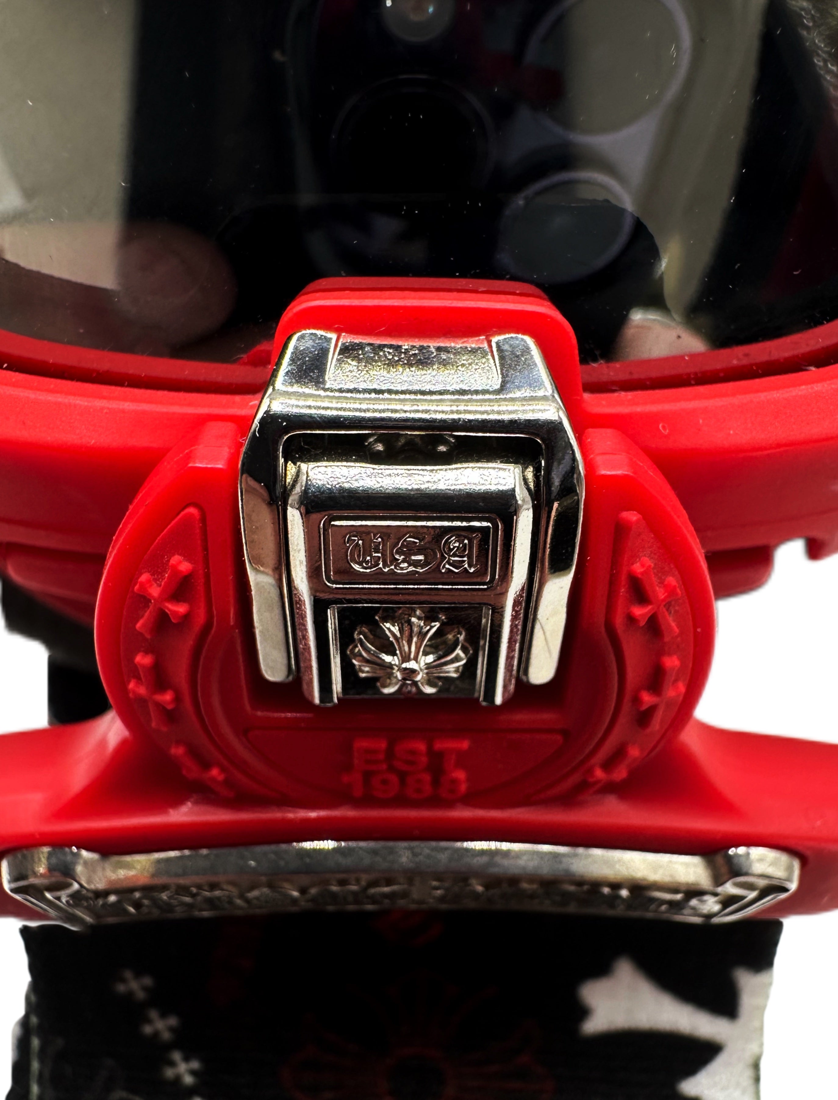 Chrome Hearts ‘Silver Morning’ Red Cross Monogram Ski Goggles