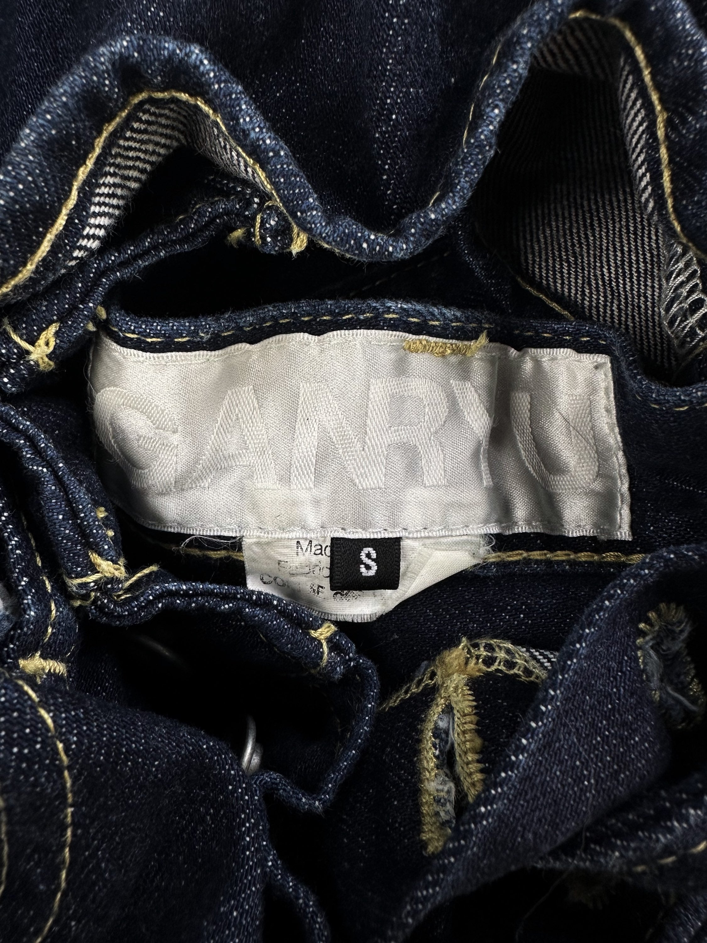 AW12 Ganryu ‘Quintuple Waistband’ Stacked Wide Cut Denim