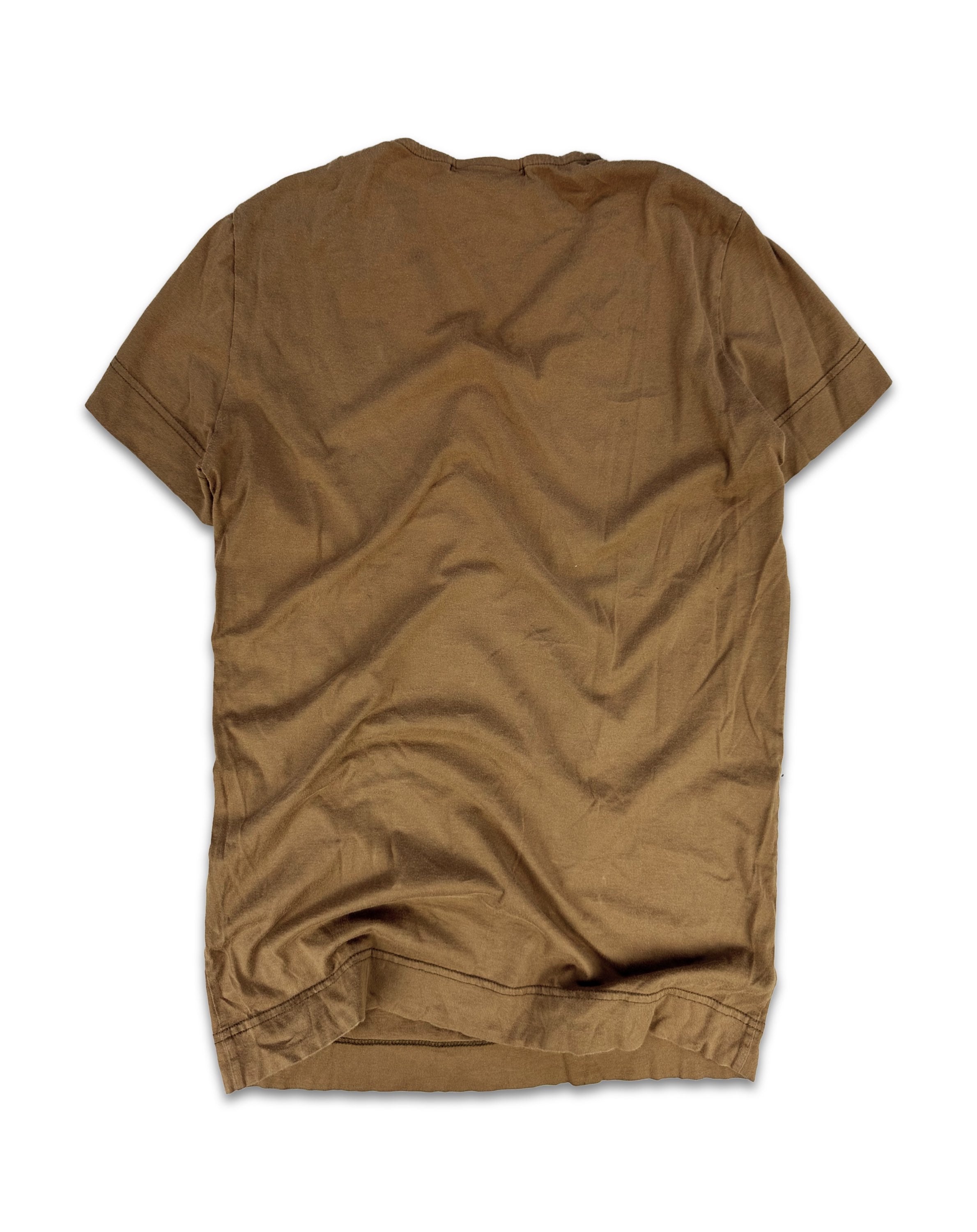 SS06 Julius_7 ‘Chaos’ Graffiti Tan Short Sleeve T-Shirt