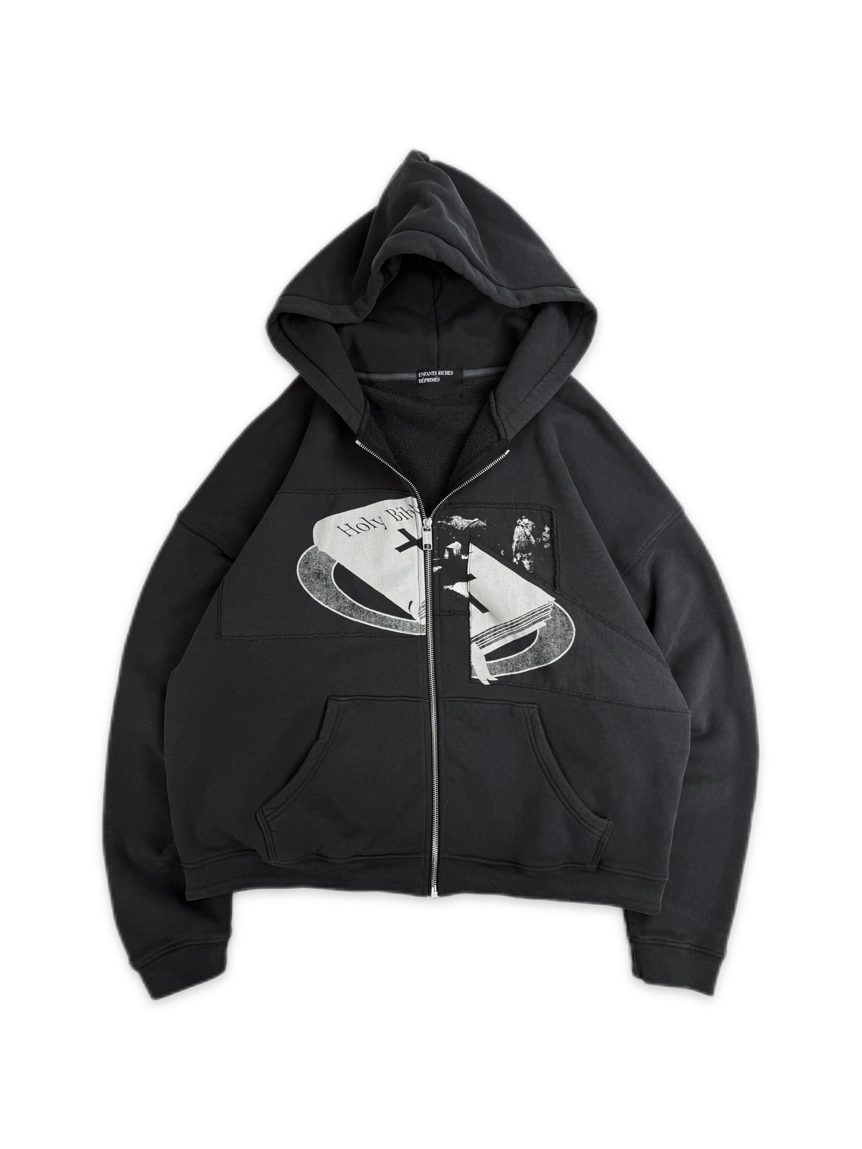 SS25 Enfants Riches Deprimes ‘Holy Bible’ Assemblage Zip-up Hoodie