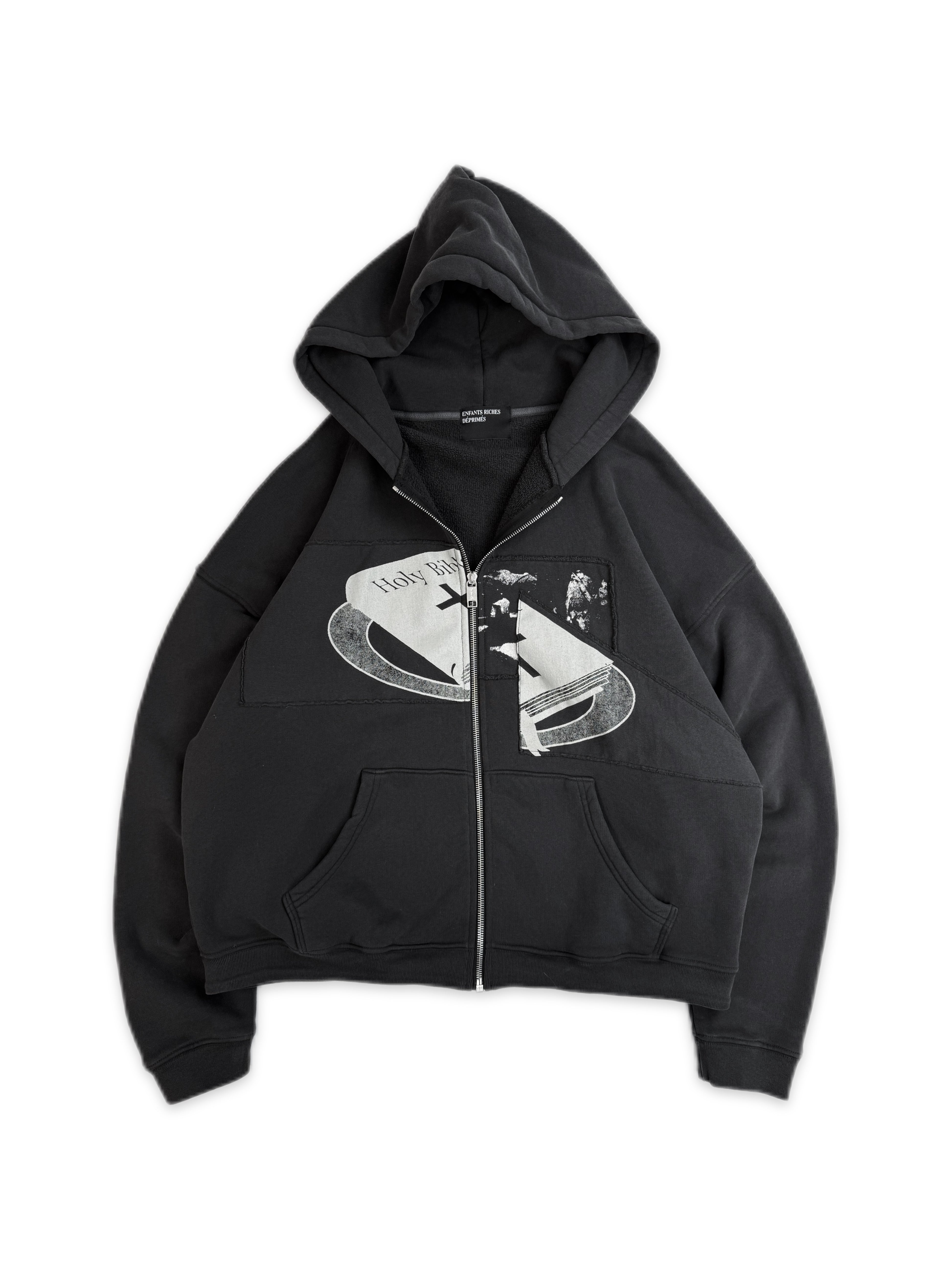 SS25 Enfants Riches Deprimes ‘Holy Bible’ Assemblage Zip-up Hoodie