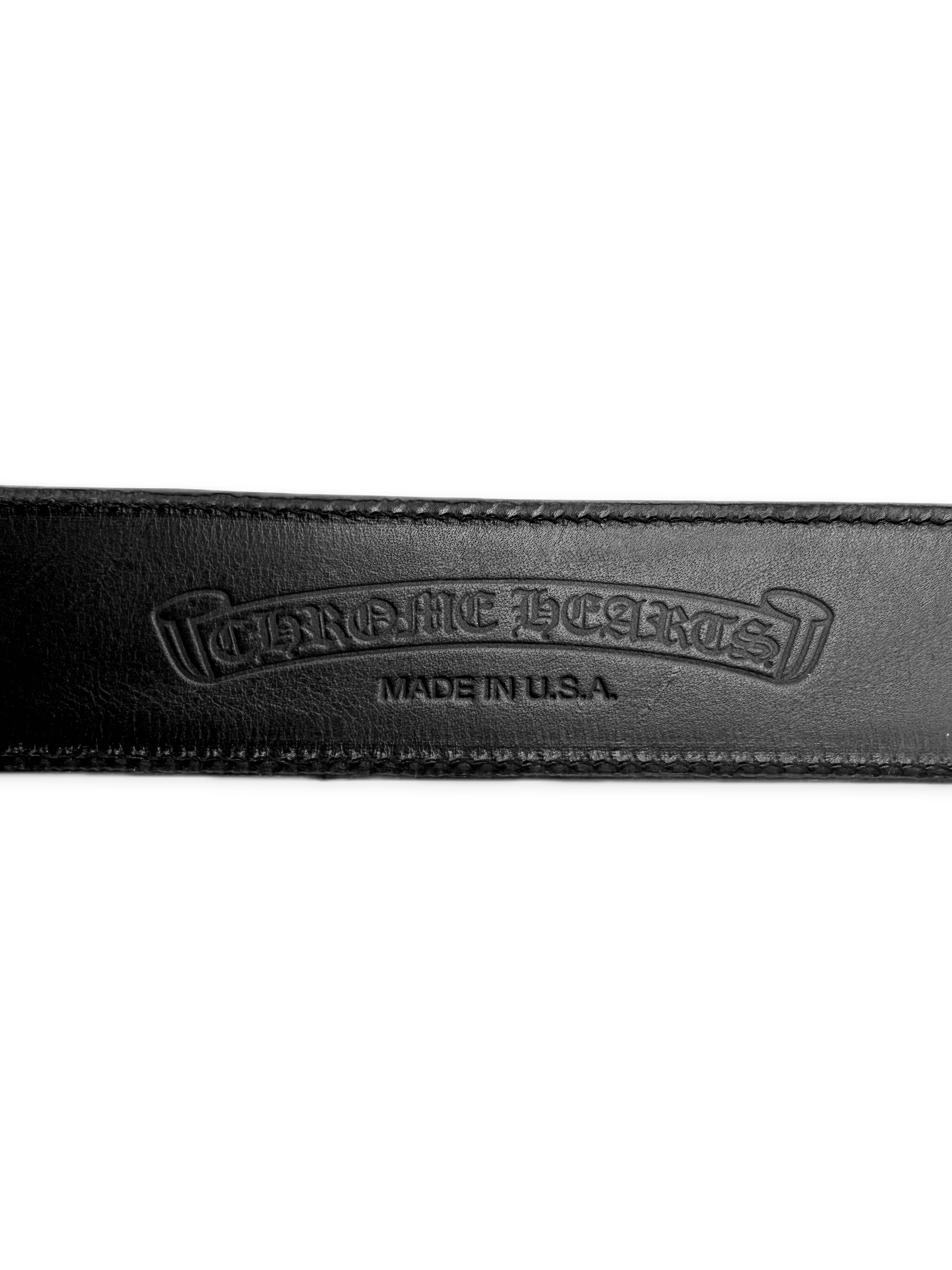 Chrome Hearts Galaxy Gunslinger St Barths Exclusive Blue Leather Belt