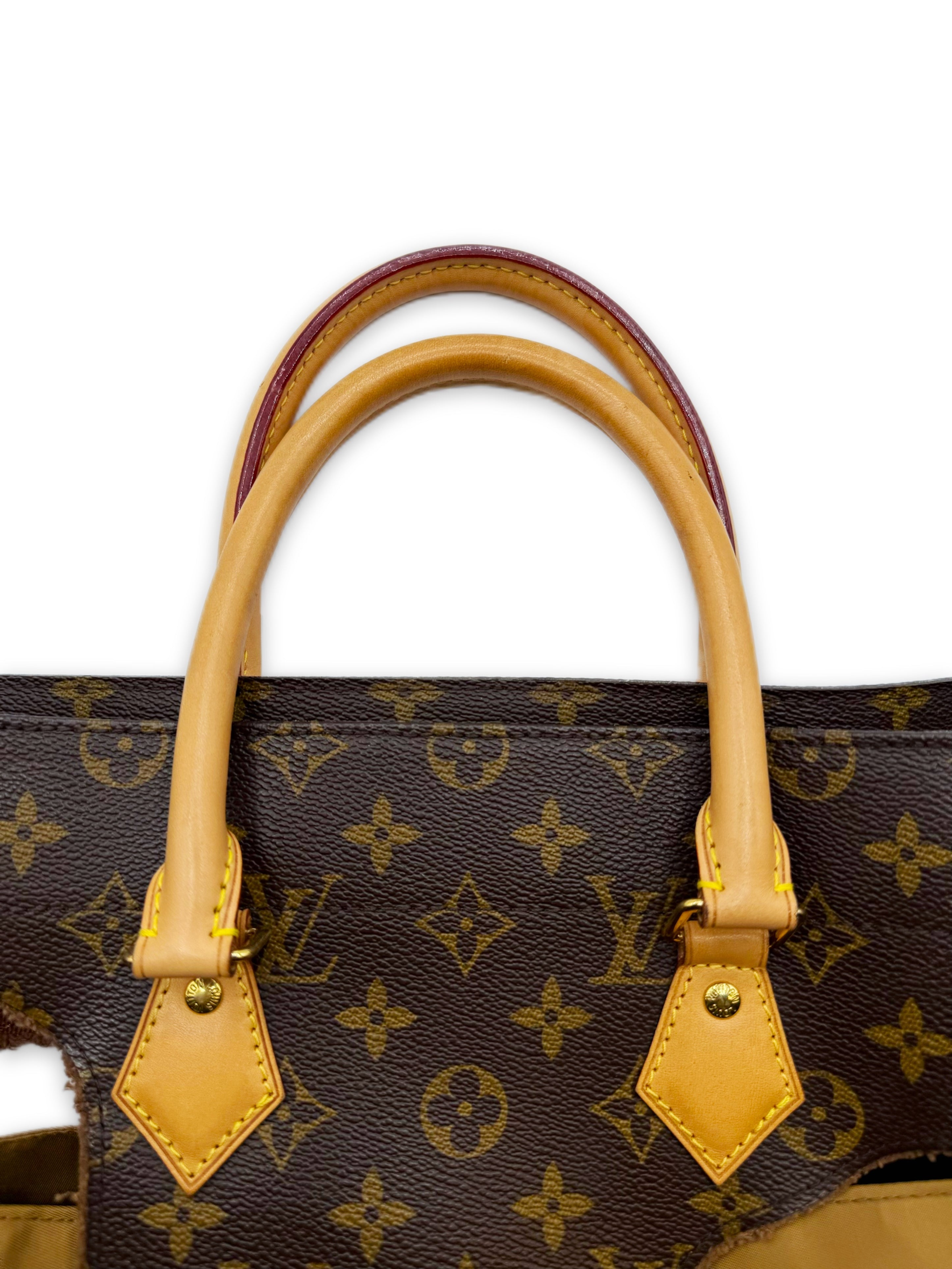 2014 Louis Vuitton by Rei Kawakubo Monogram Cut Out Tote Bag