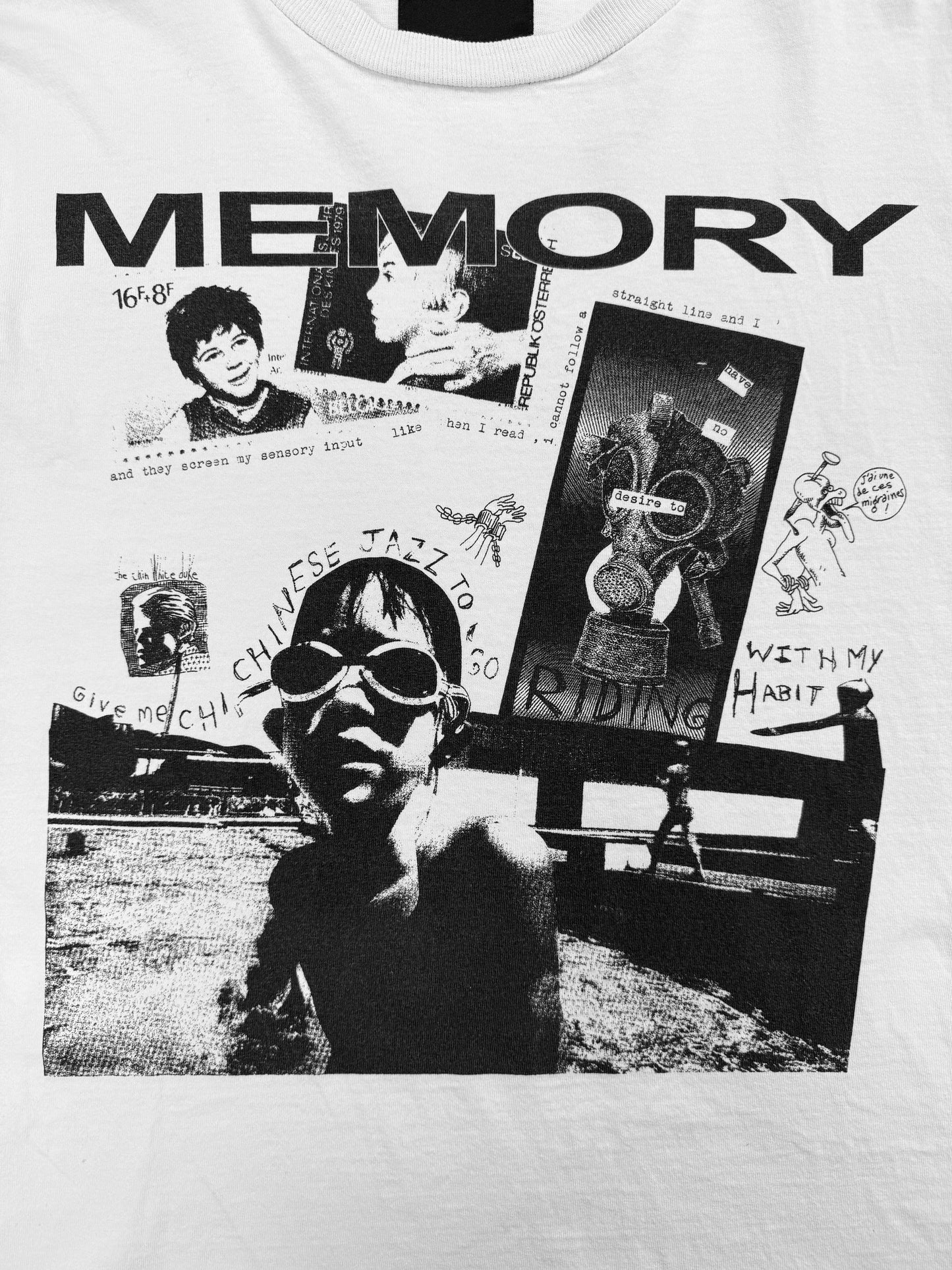 SS25 Enfants Riches Deprimes ‘Memory’ White Graphic T-Shirt