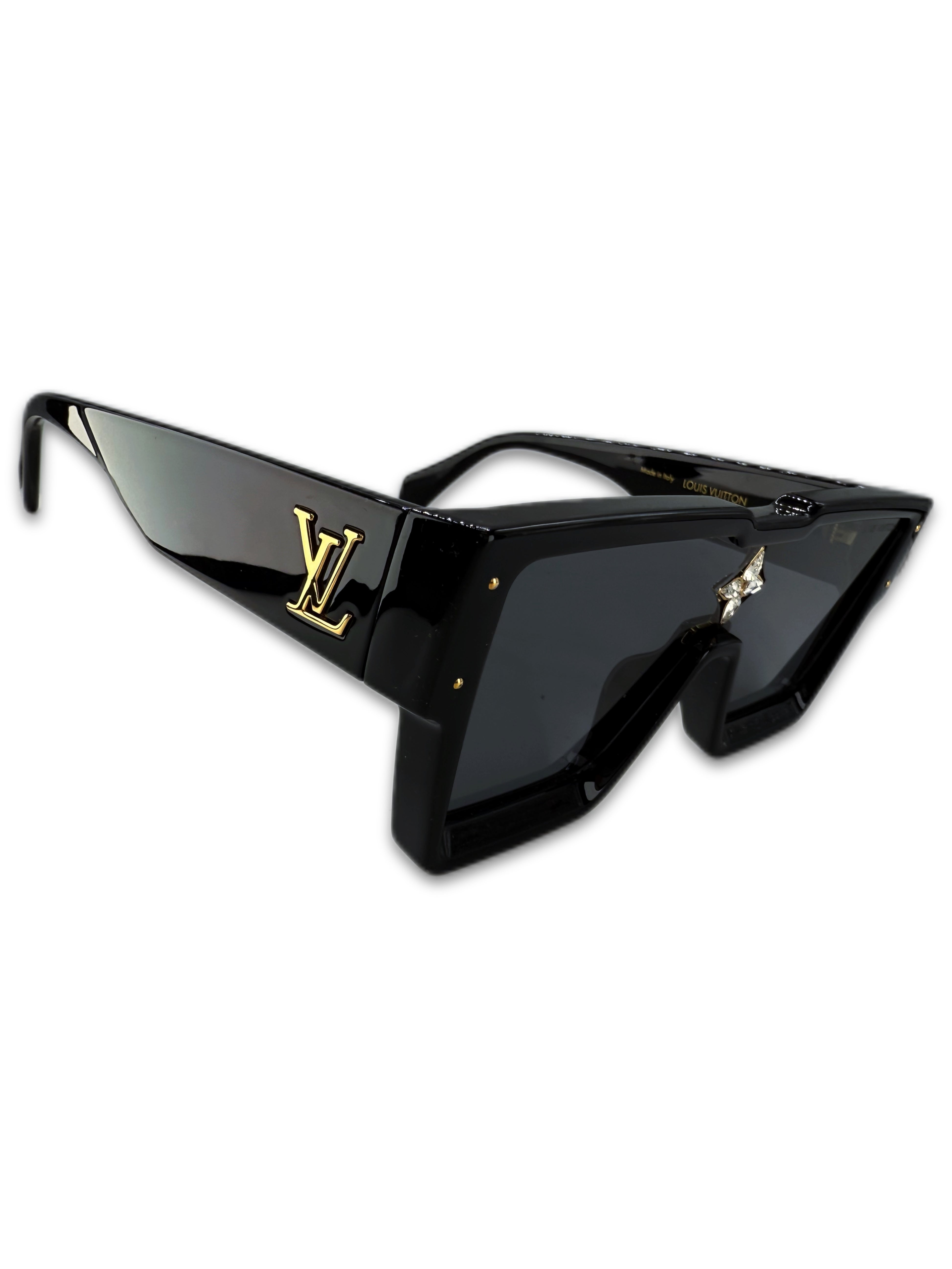Louis Vuitton Cyclone Black Square Frame Gemstone Sunglasses