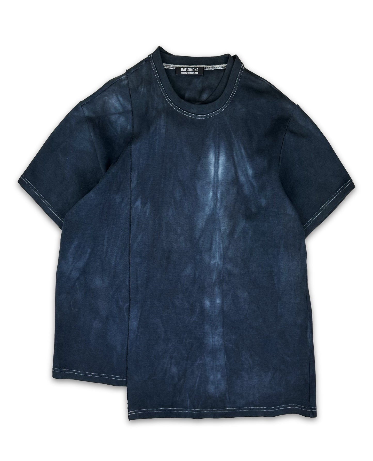 SS08 Raf Simons ‘Double Layered’ Split Dyed T-Shirt