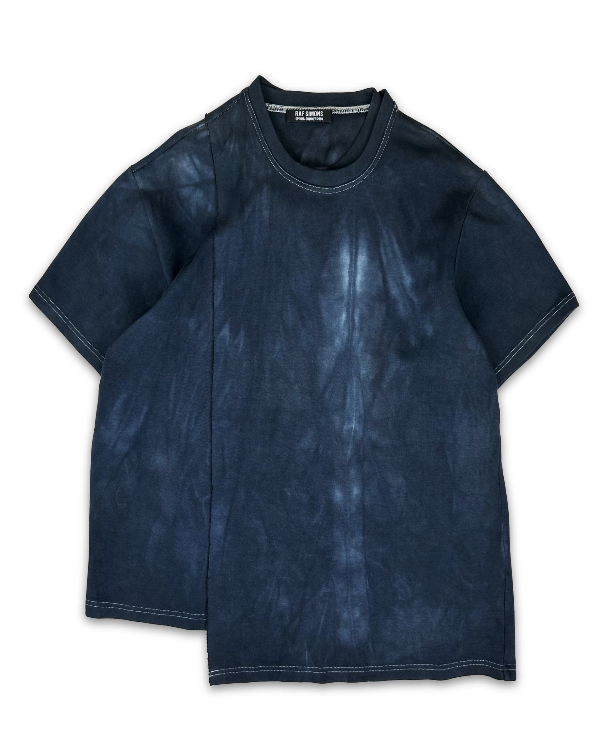 SS08 Raf Simons ‘Double Layered’ Split Dyed T-Shirt